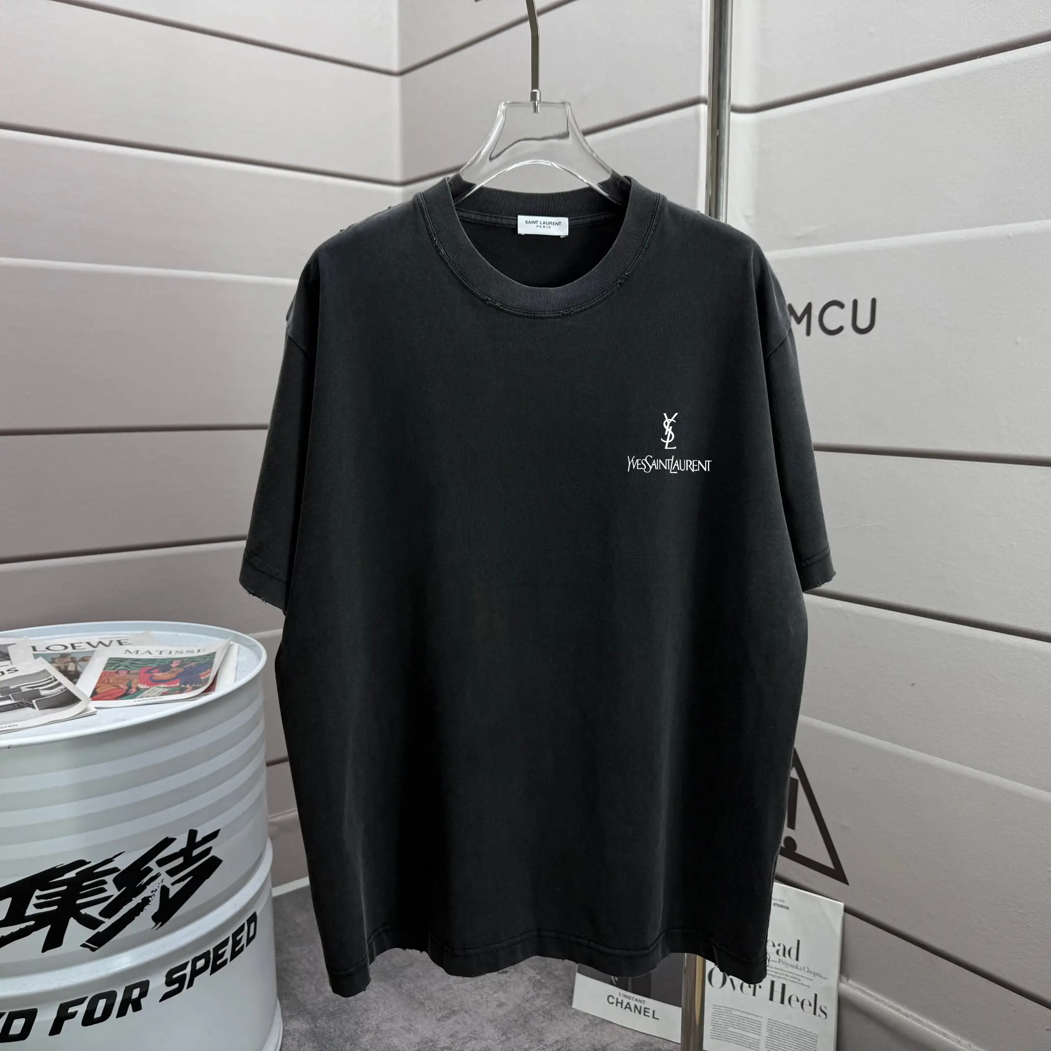 Logo Print Washed Cotton T-Shirt D14015615 — view 2