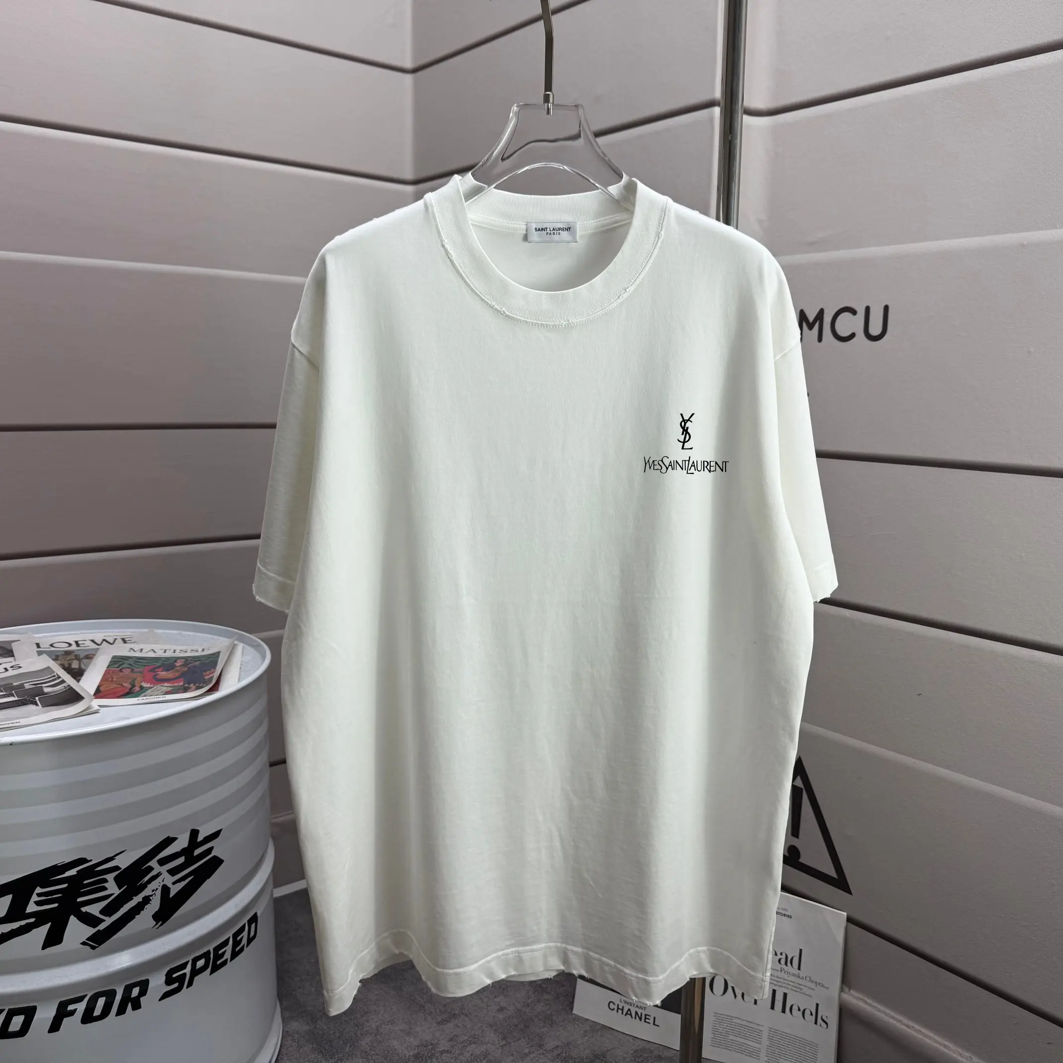 Distressed Logo-Print Cotton T-Shirt D14015616 — view 2