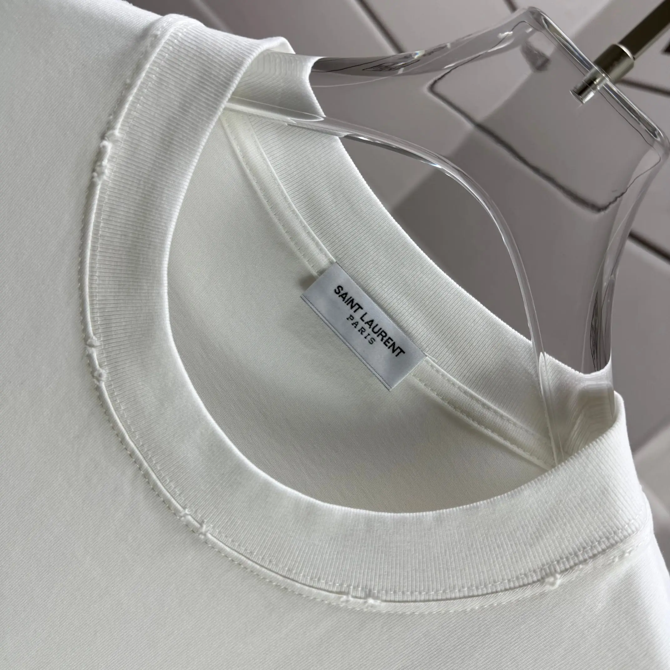 Distressed Logo-Print Cotton T-Shirt D14015616 — view 5