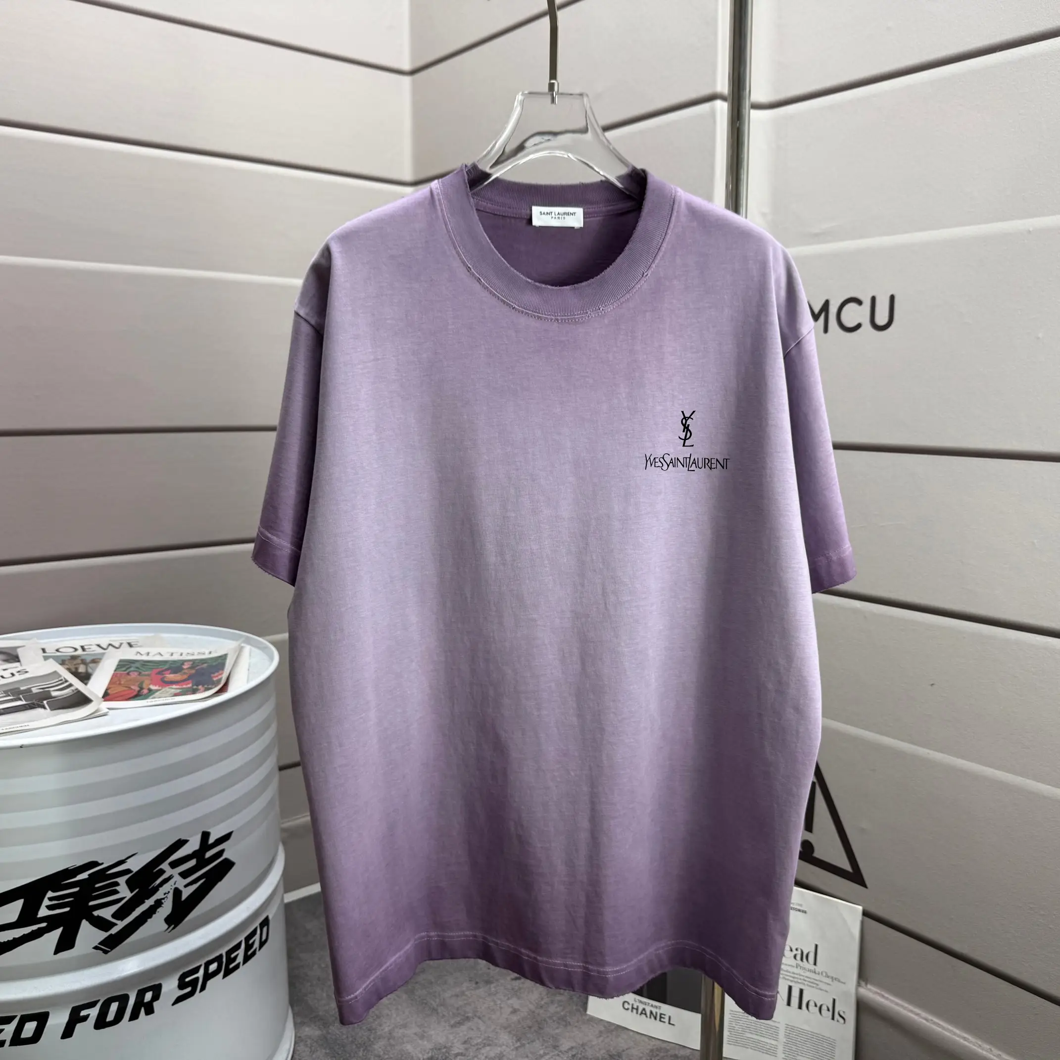 Logo Print Distressed Cotton T-Shirt D14015618 — view 2