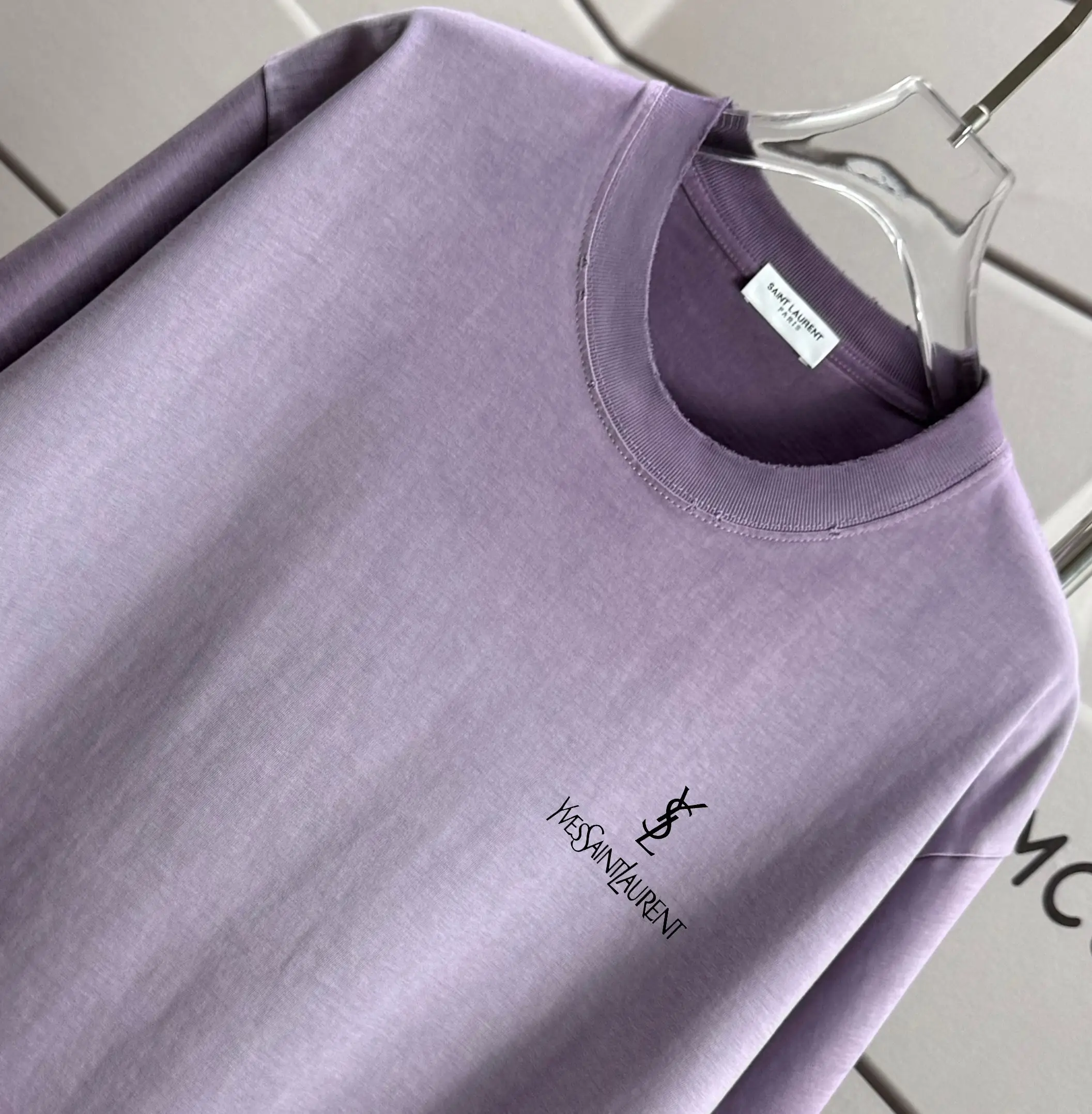 Logo Print Distressed Cotton T-Shirt D14015618 — view 3