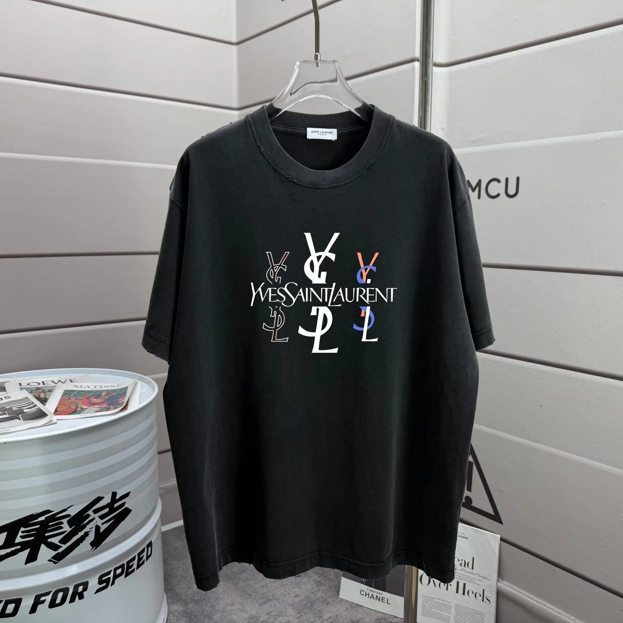 Logo Print Washed Cotton T-Shirt D14015575