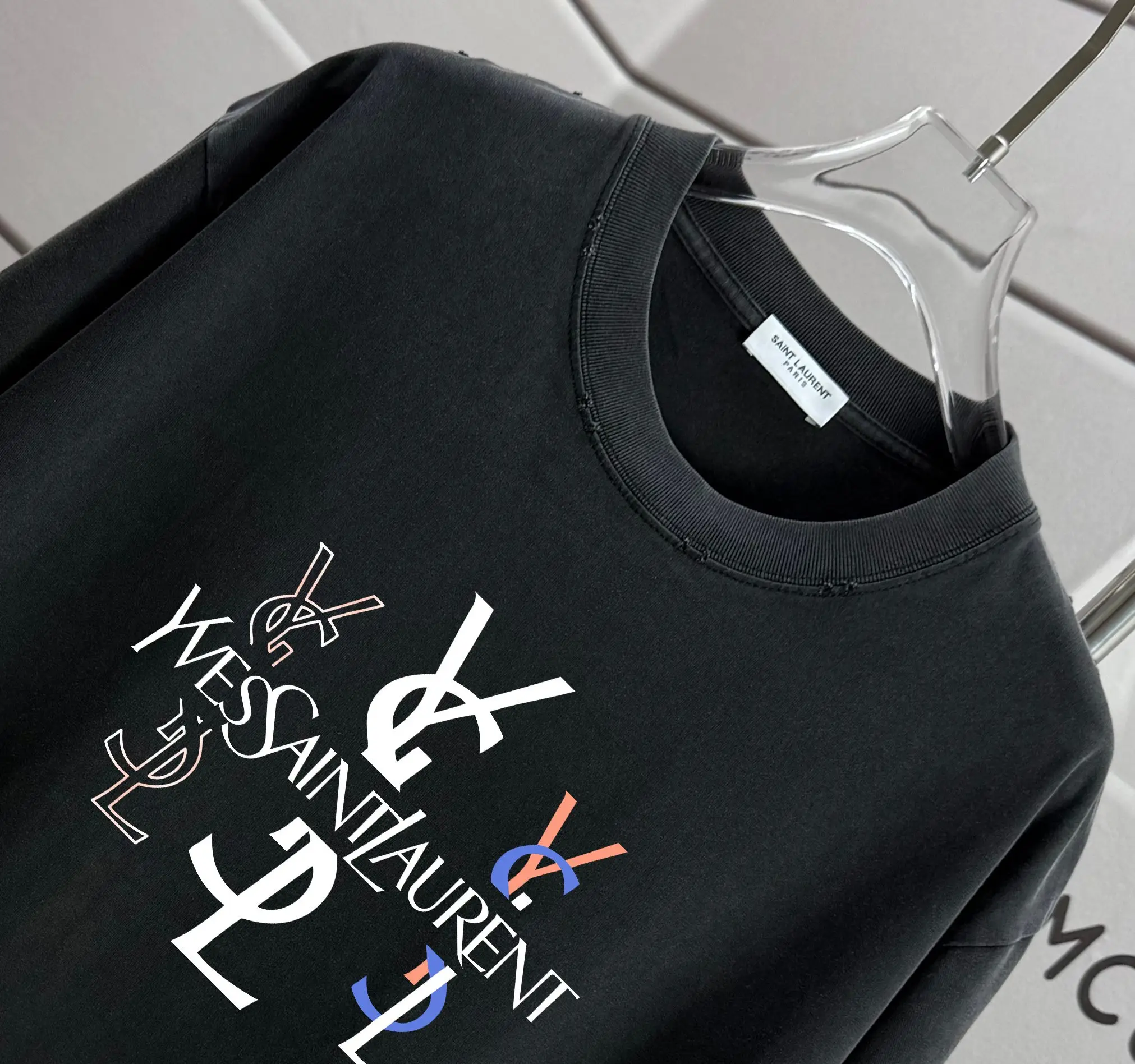 Logo Print Washed Cotton T-Shirt D14015575 — view 3