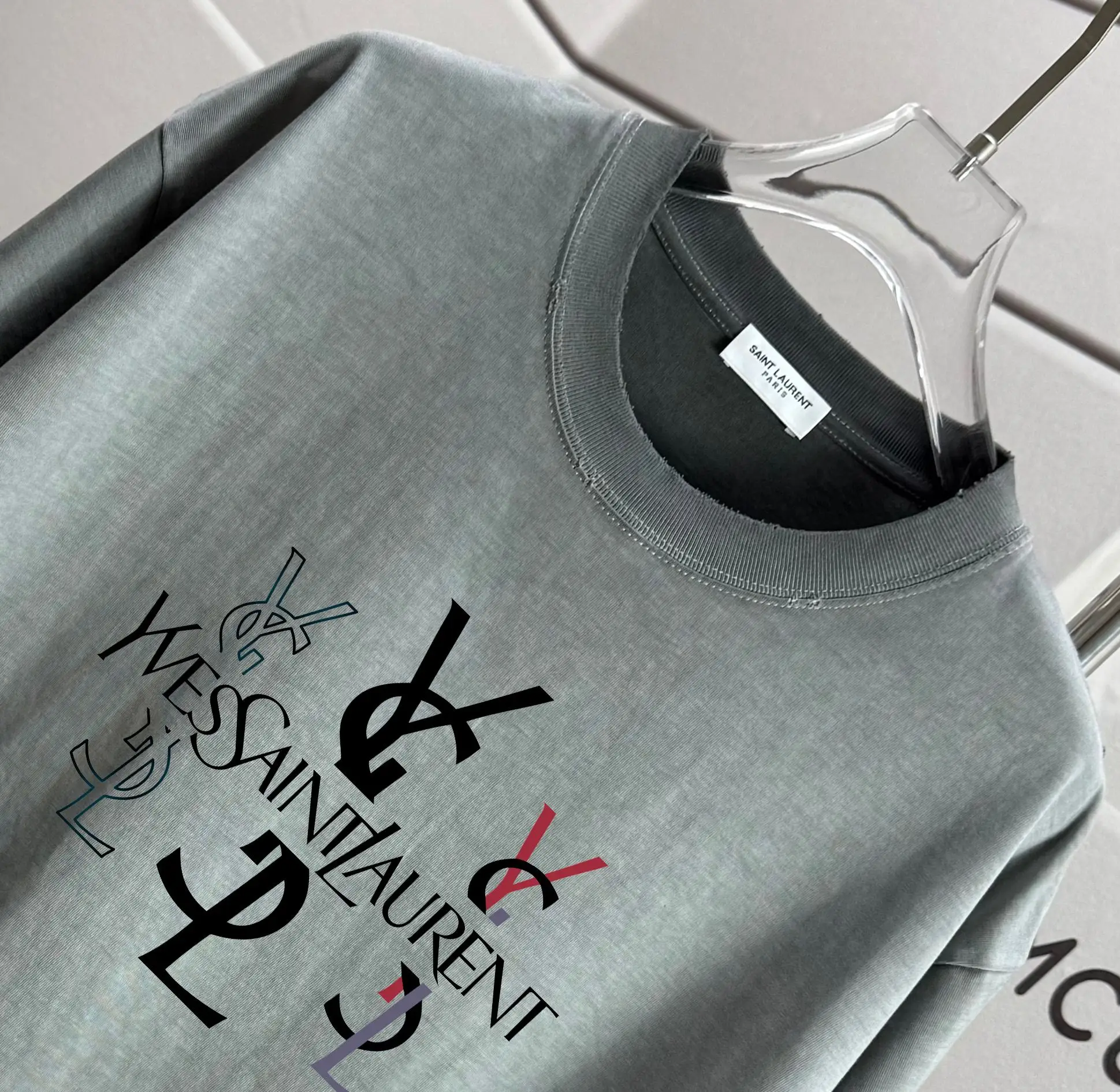 Logo Print Washed Cotton T-Shirt D14015576 — view 3