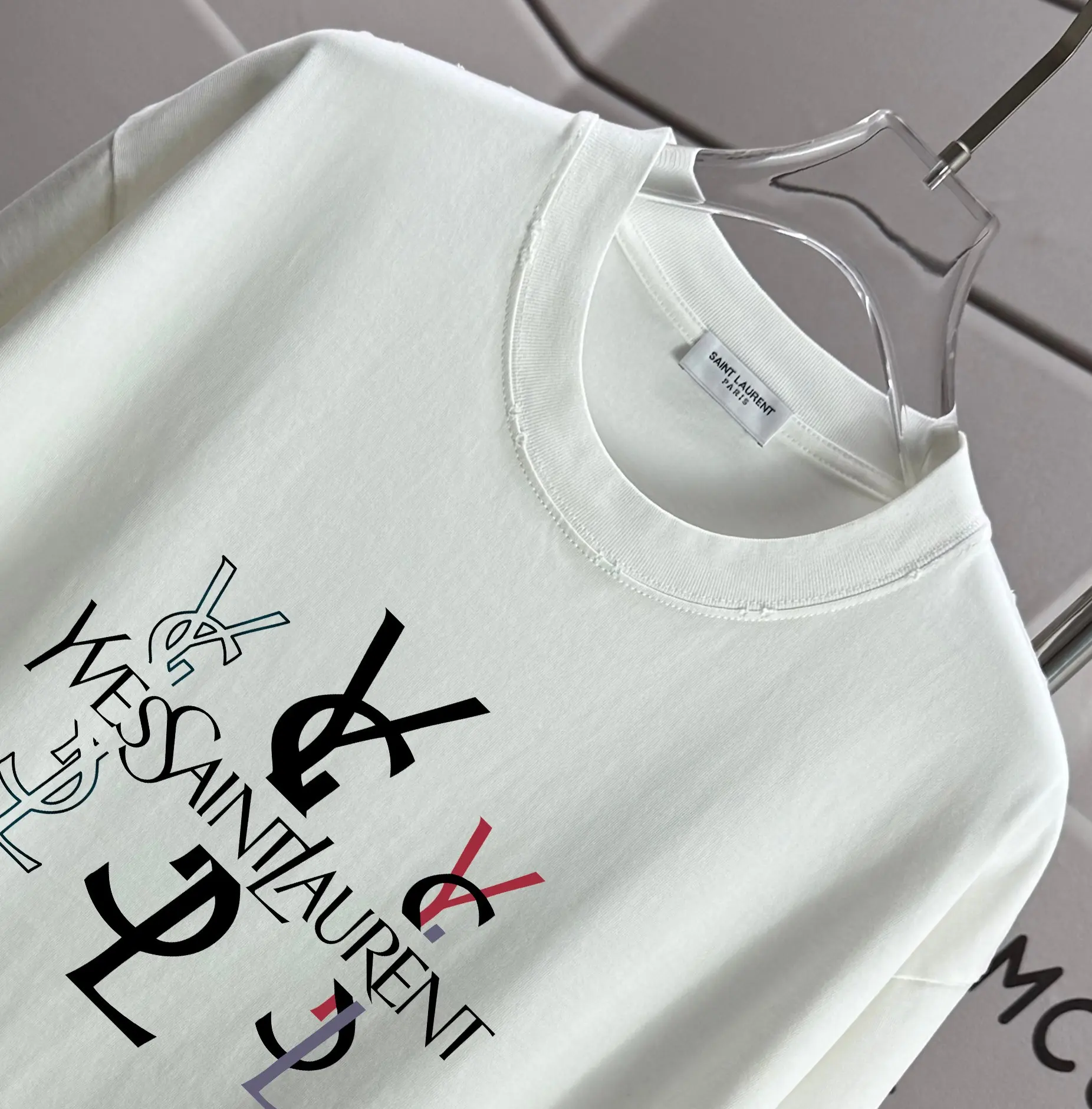 Logo Graphic Distressed Cotton T-Shirt D14015574 — view 3