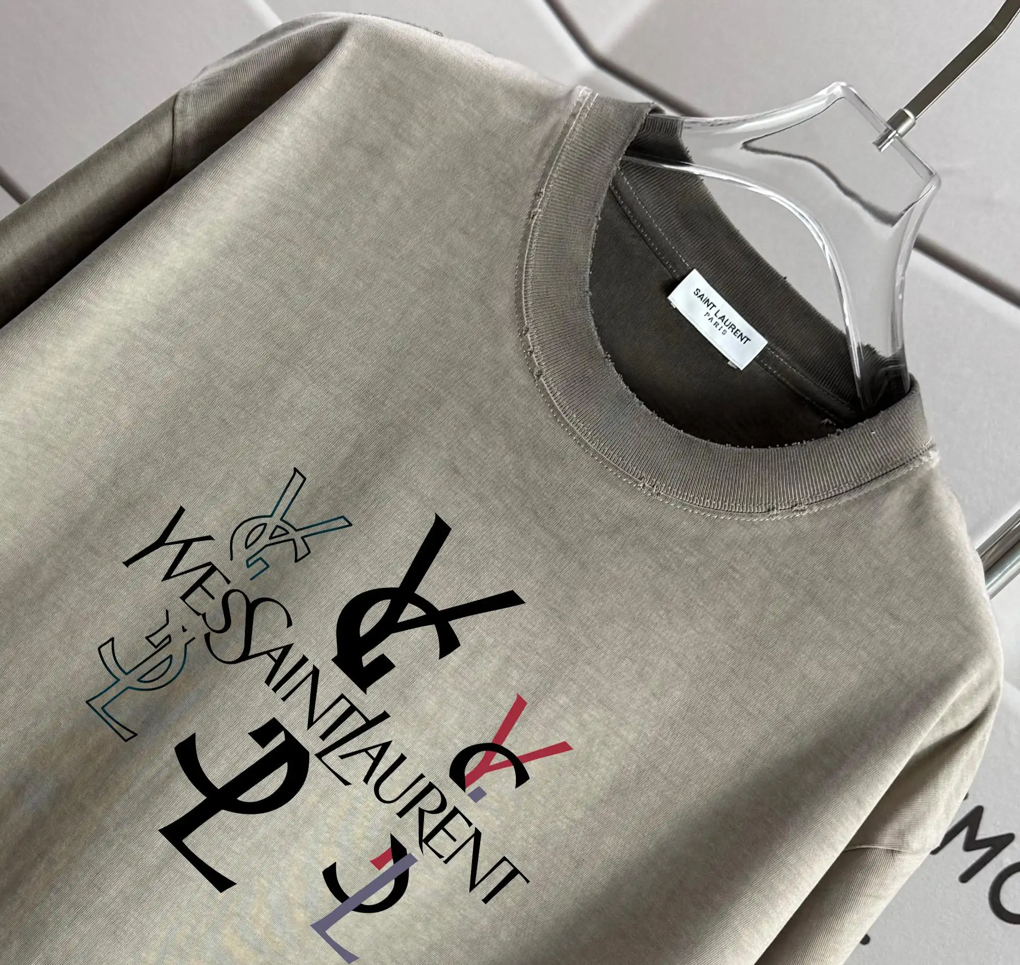 Logo Print Washed Cotton T-Shirt D14015577 — view 3