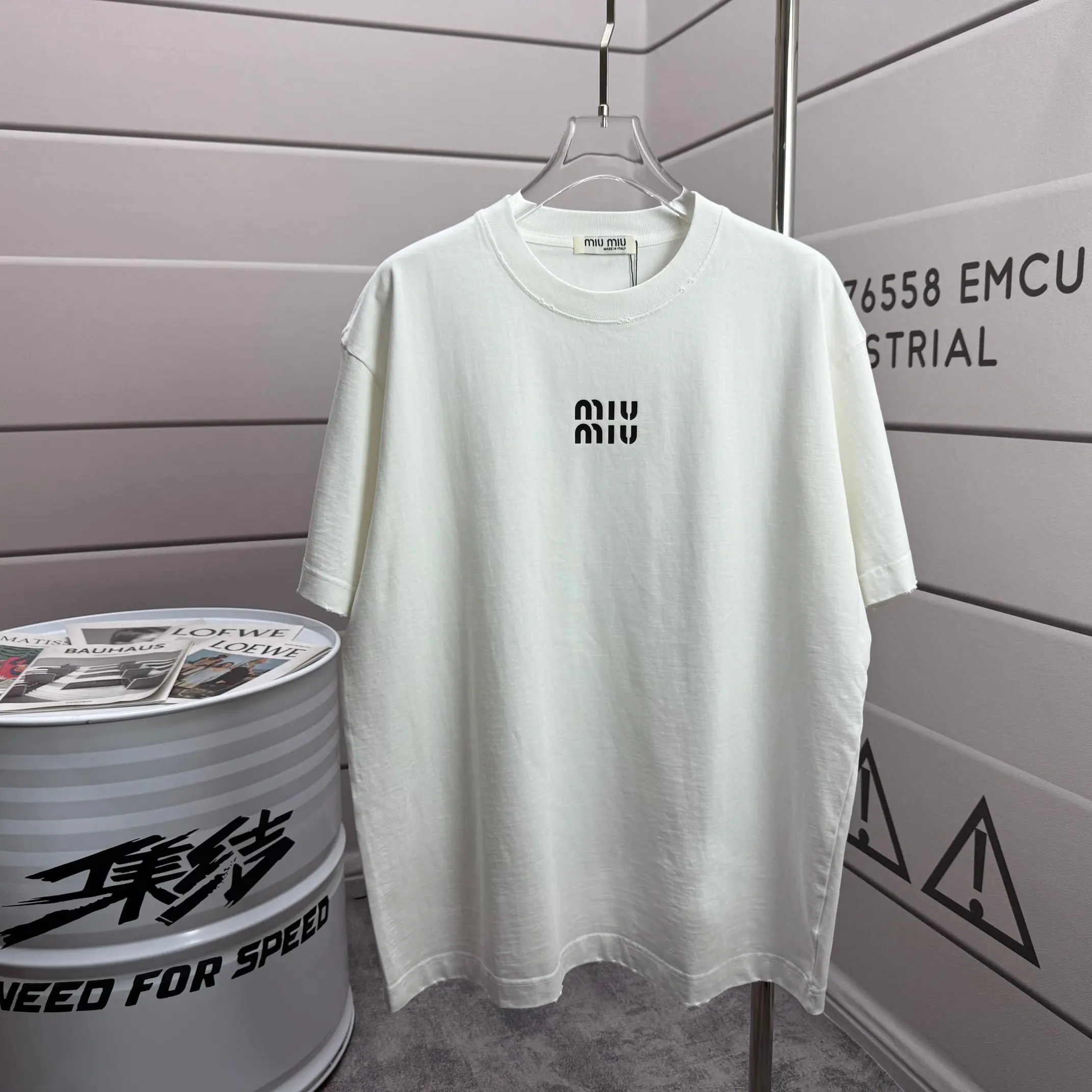 Distressed Logo Cotton-Jersey T-Shirt D14015529