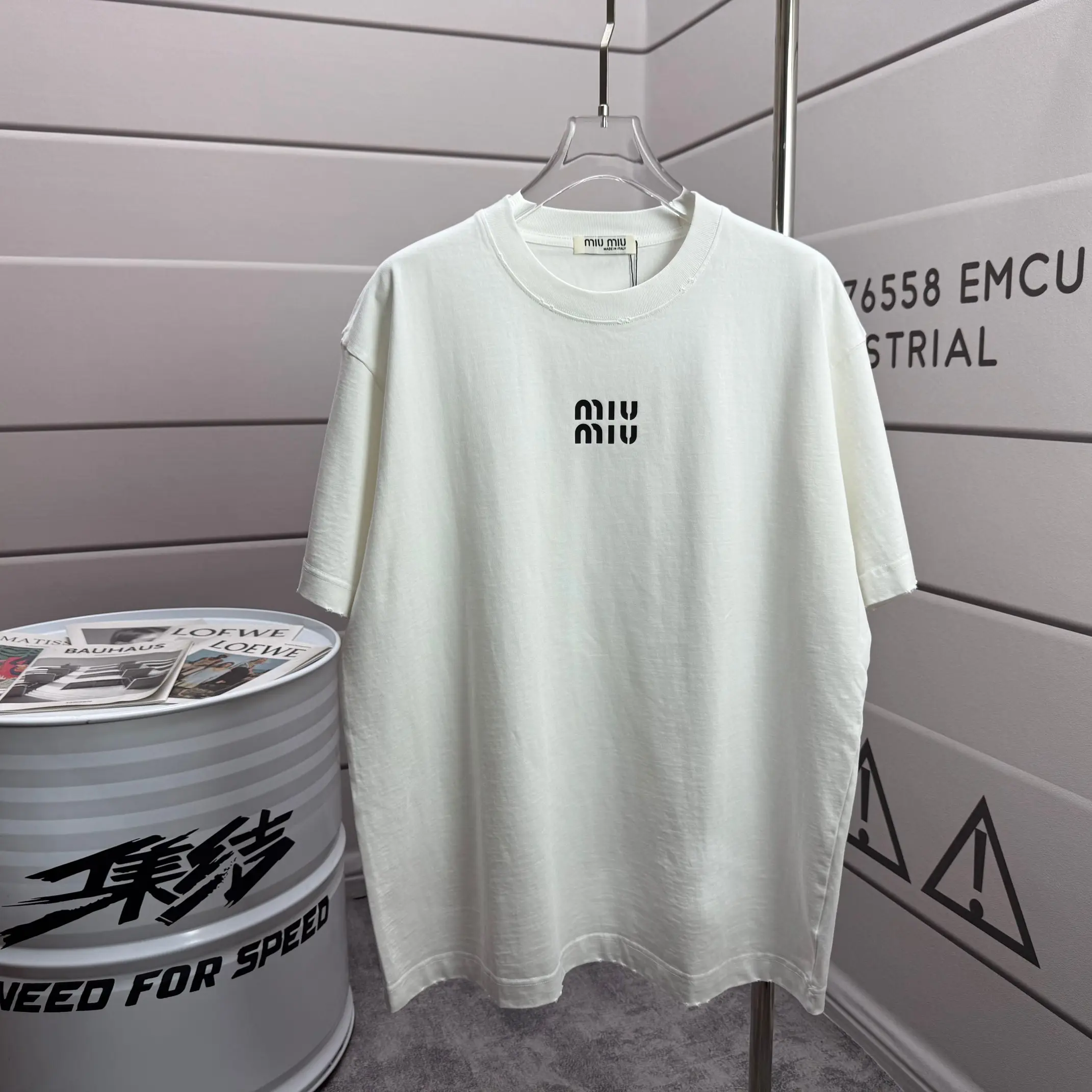 Distressed Logo Cotton-Jersey T-Shirt D14015529