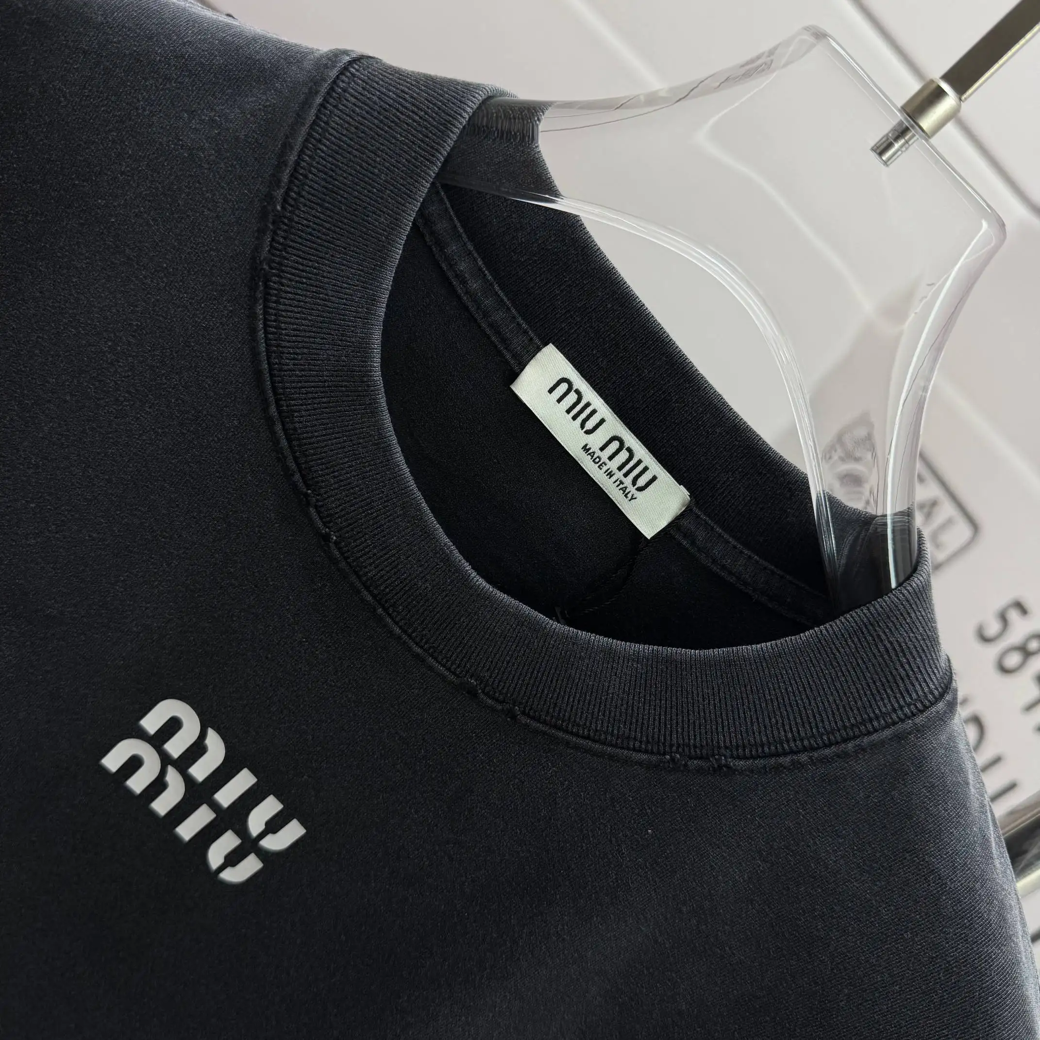 Logo-Print Washed Cotton-Jersey T-Shirt D14015530 — view 3