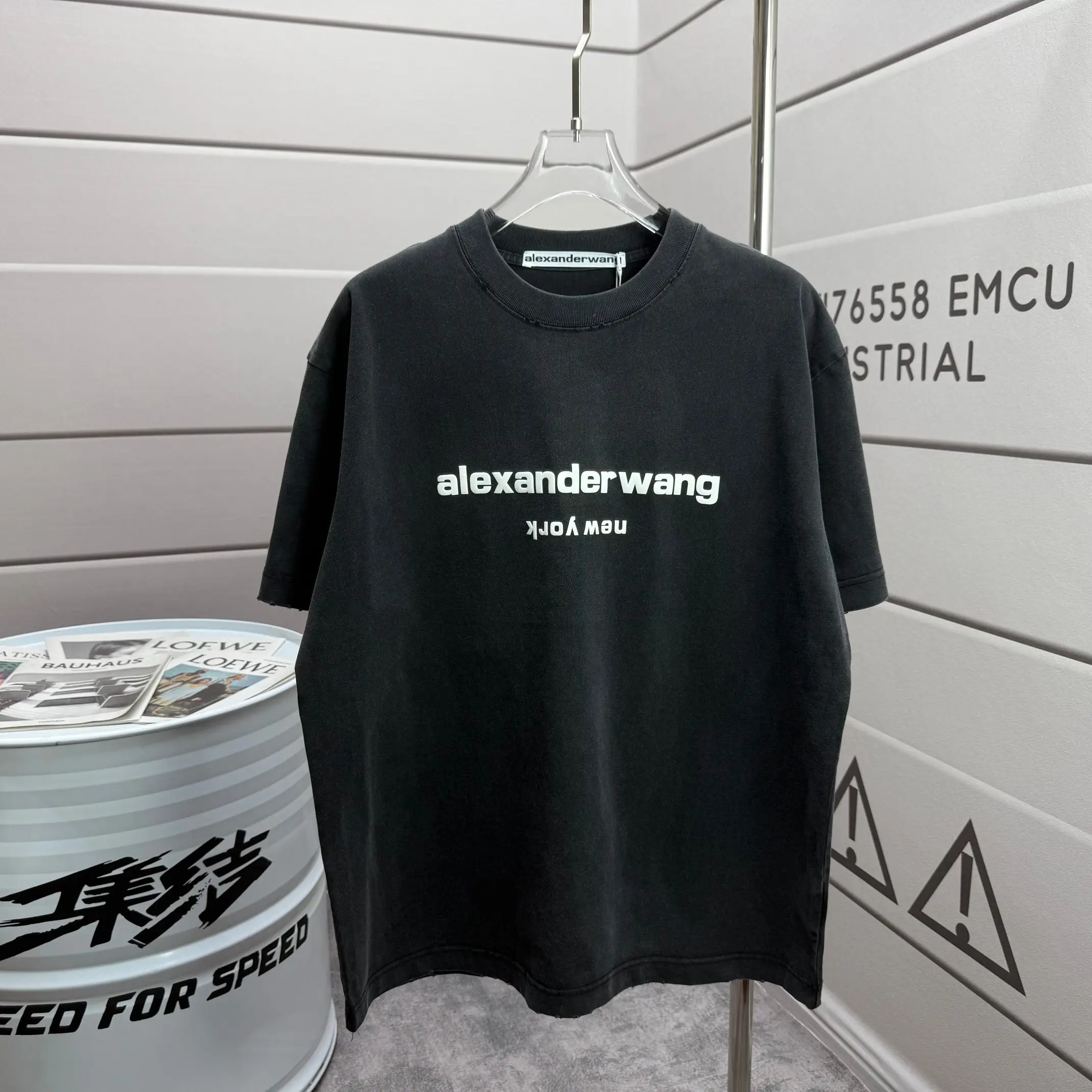 Logo Print Washed Cotton T-Shirt D14515506