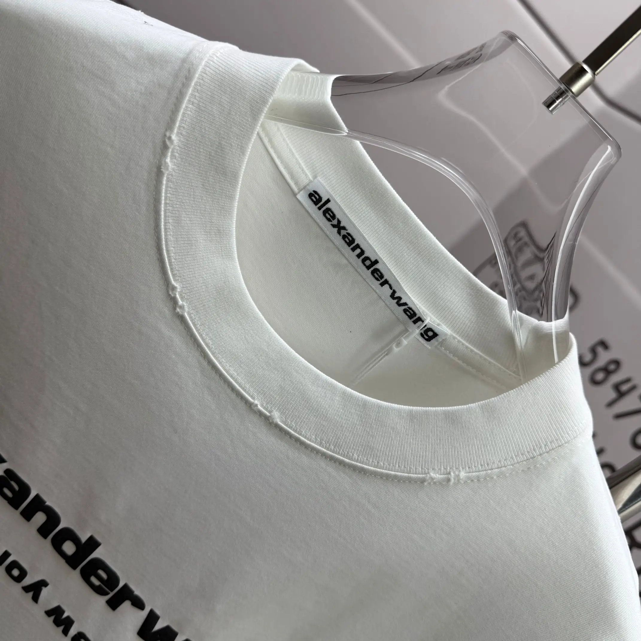 Logo Print Distressed Cotton T-Shirt D14515505 — view 3