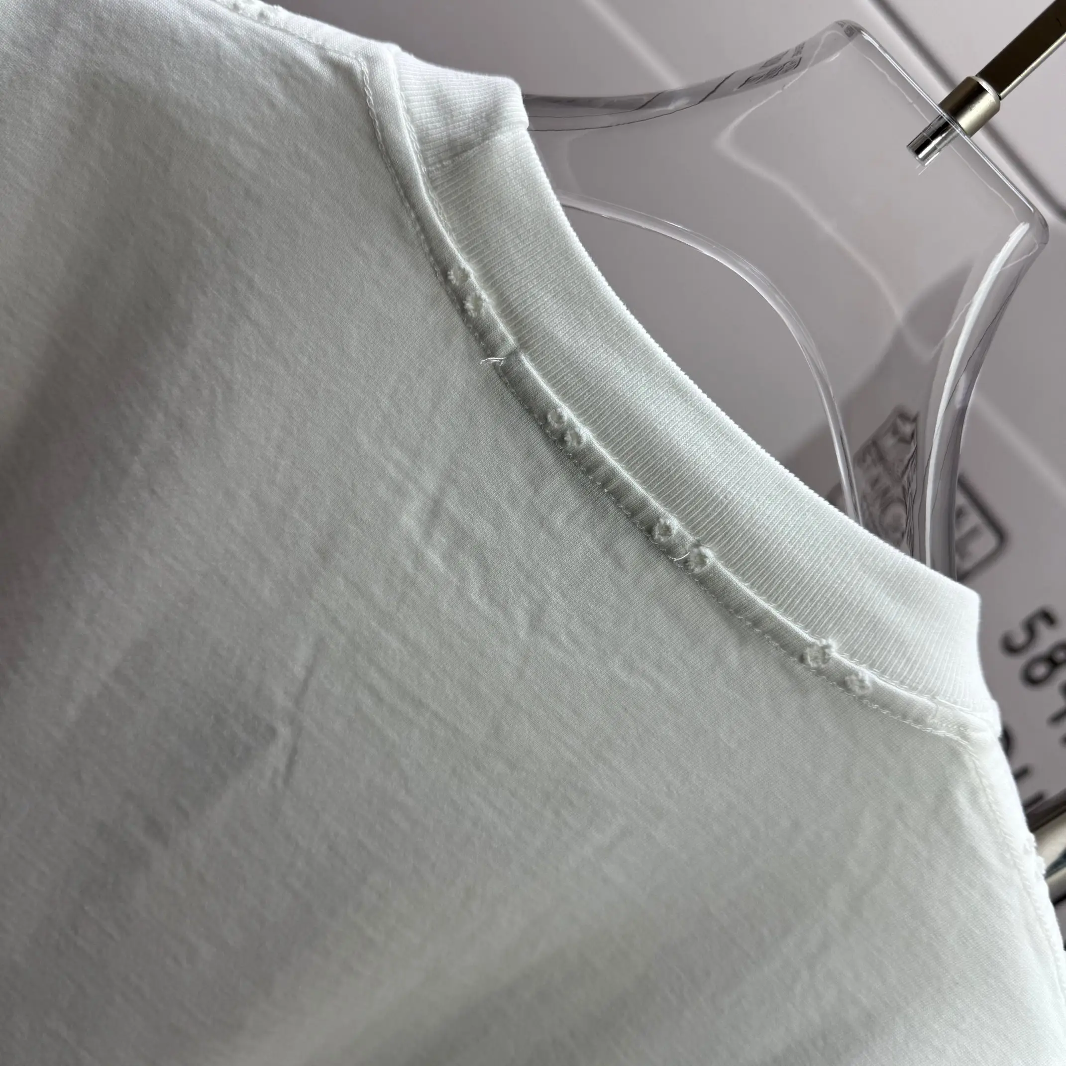 Logo Print Distressed Cotton T-Shirt D14515505 — view 8