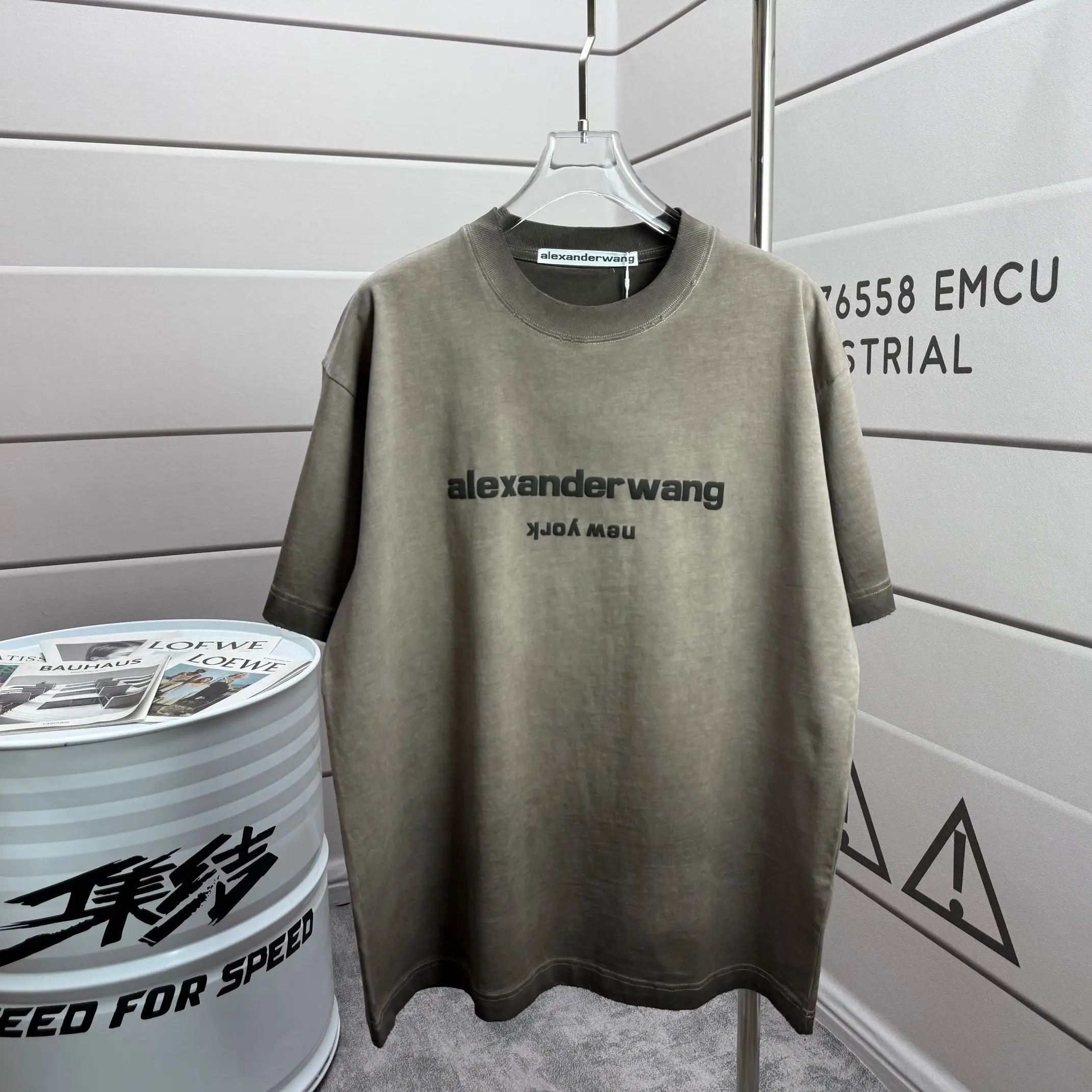 Logo Print Washed Cotton T-Shirt D14515507
