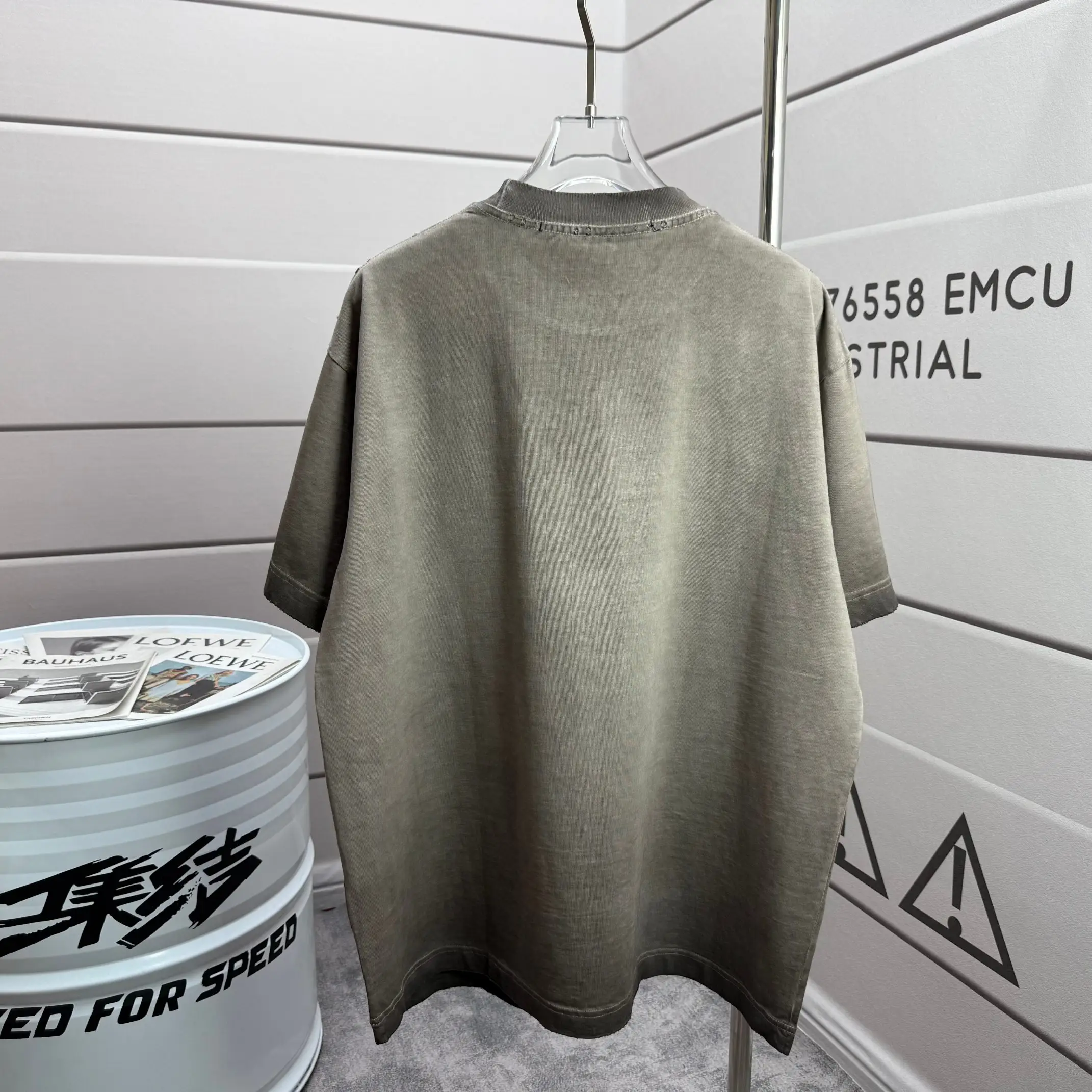 Logo Print Washed Cotton T-Shirt D14515507 — view 2