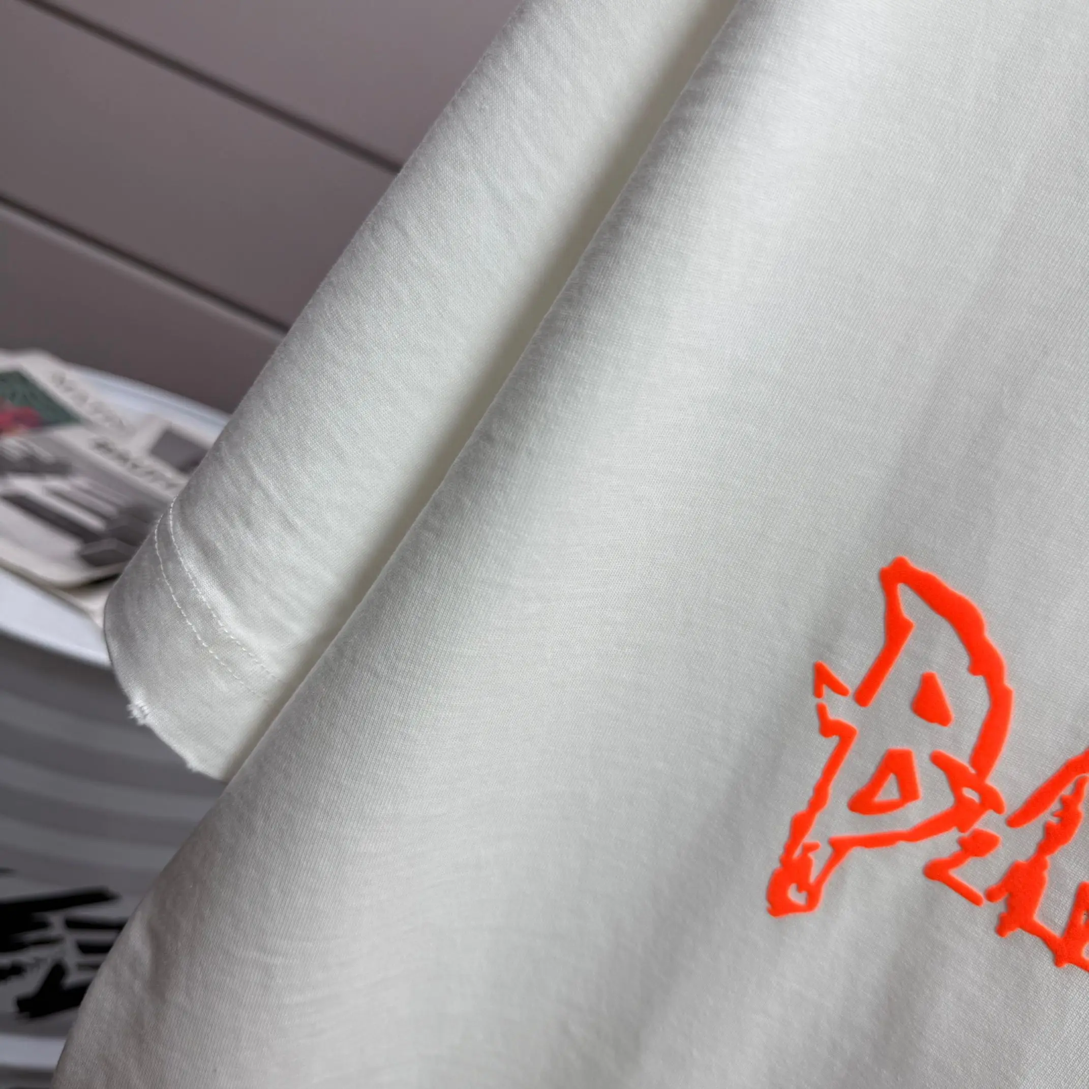 Distressed Logo Graphic Oversized T-Shirt D14512522 — view 4