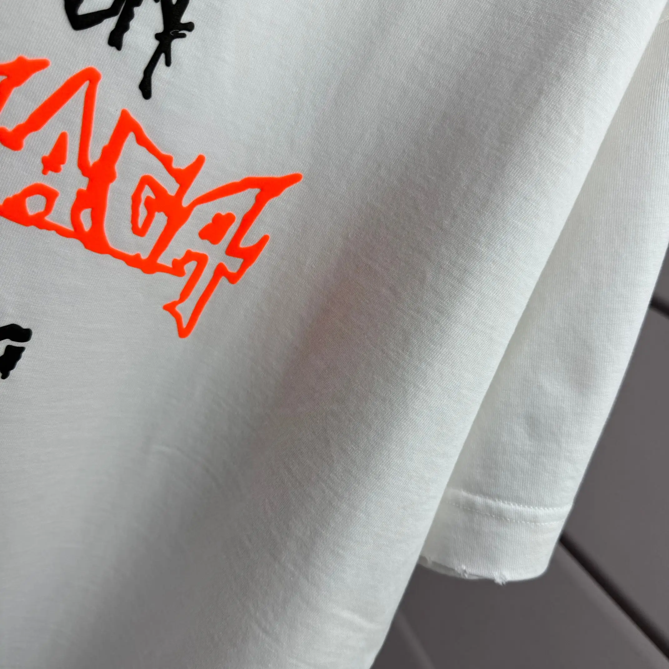Distressed Logo Graphic Oversized T-Shirt D14512522 — view 6
