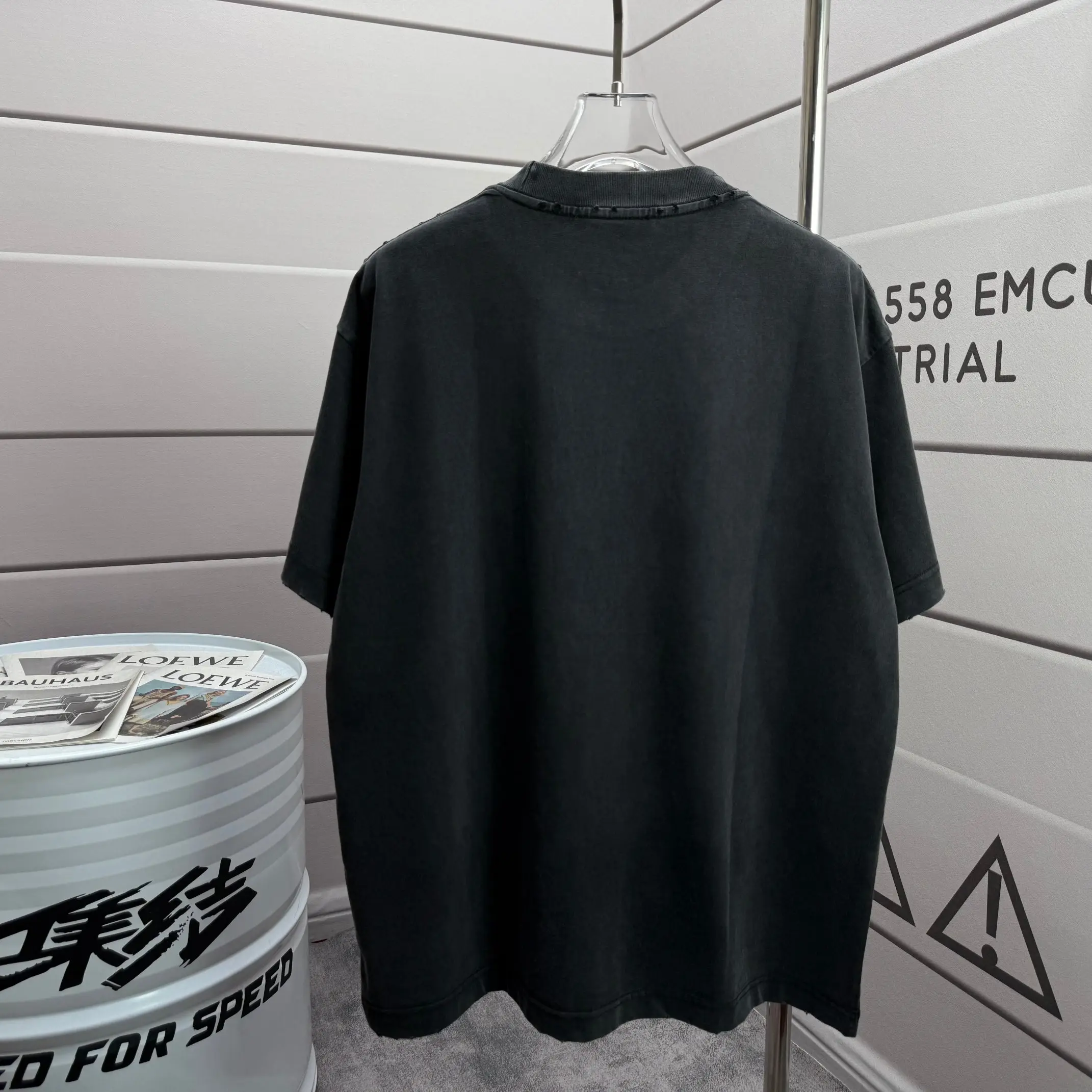 Logo-Print Distressed Cotton-Jersey T-Shirt D14512523 — view 2
