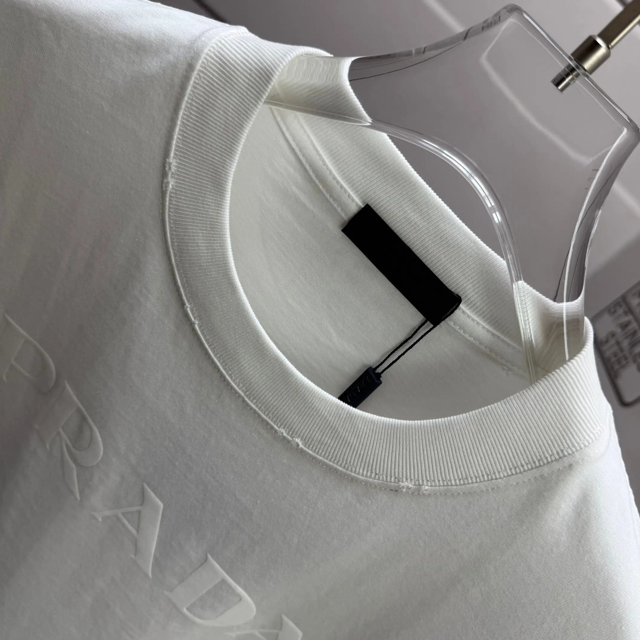 Logo Flocked Washed Cotton T-Shirt D14512540 — view 3