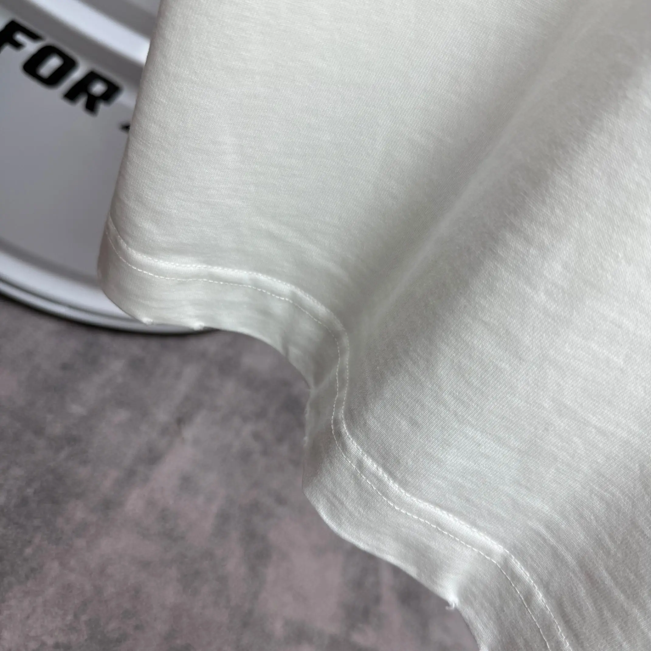 Logo Flocked Washed Cotton T-Shirt D14512540 — view 9
