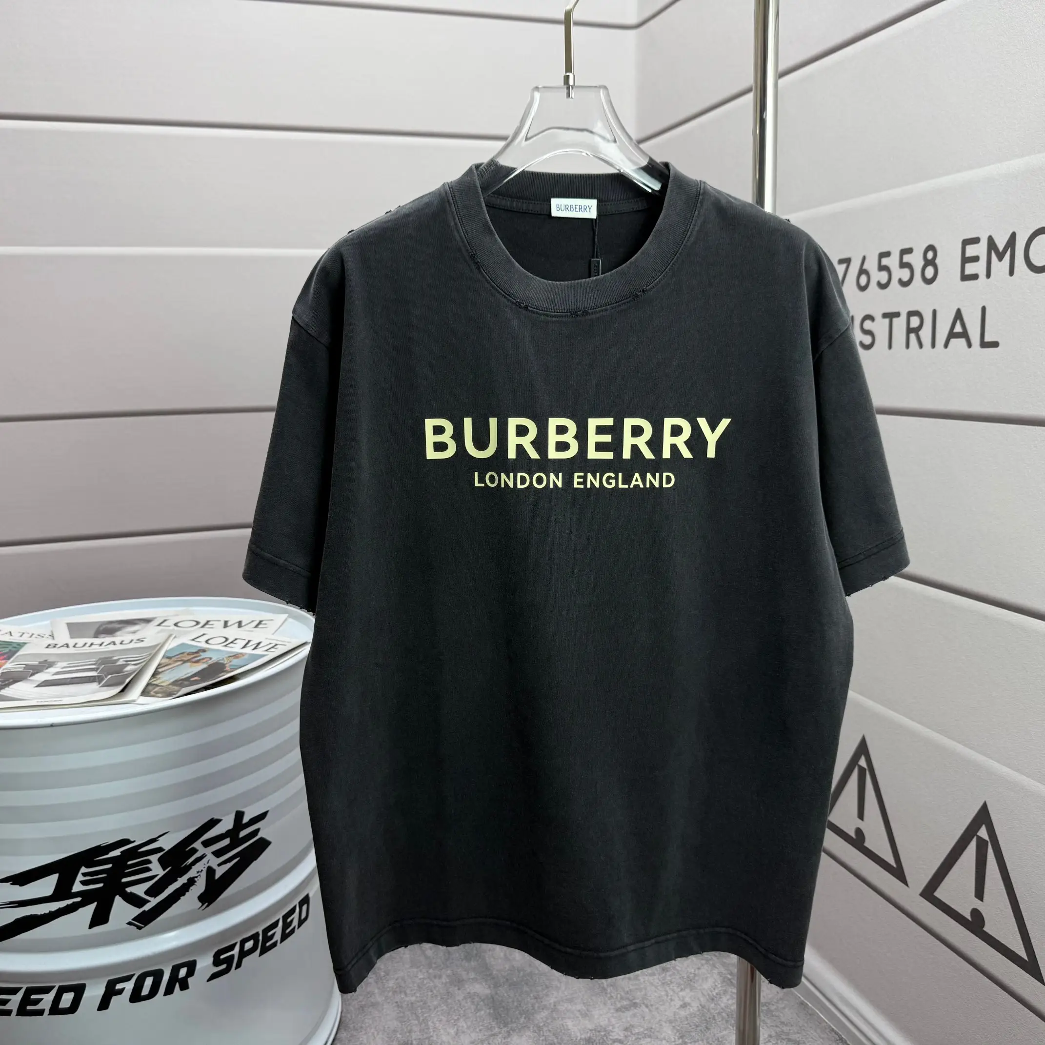 Logo Print Washed Cotton T-Shirt D14512539