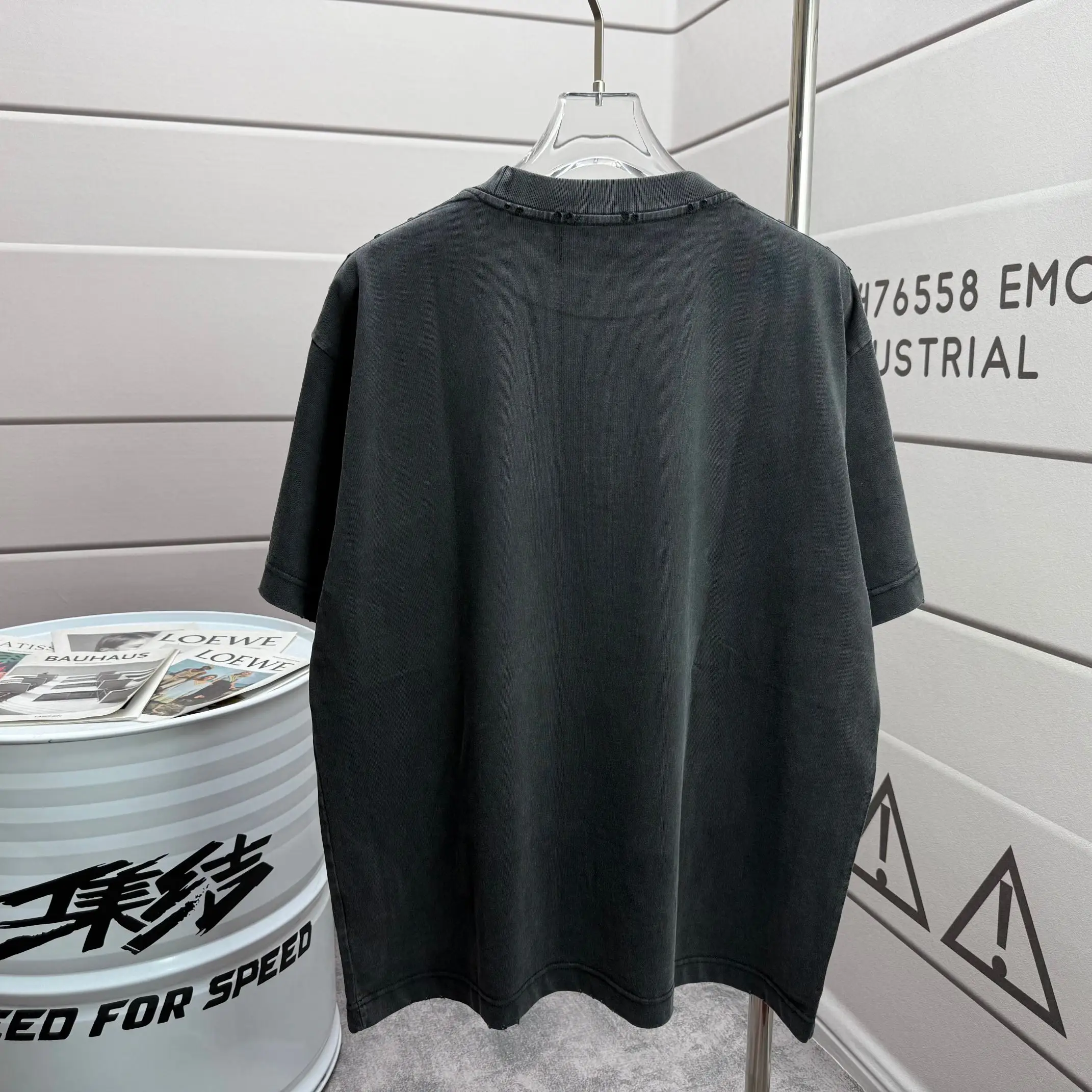 Logo Print Washed Cotton T-Shirt D14512539 — view 2