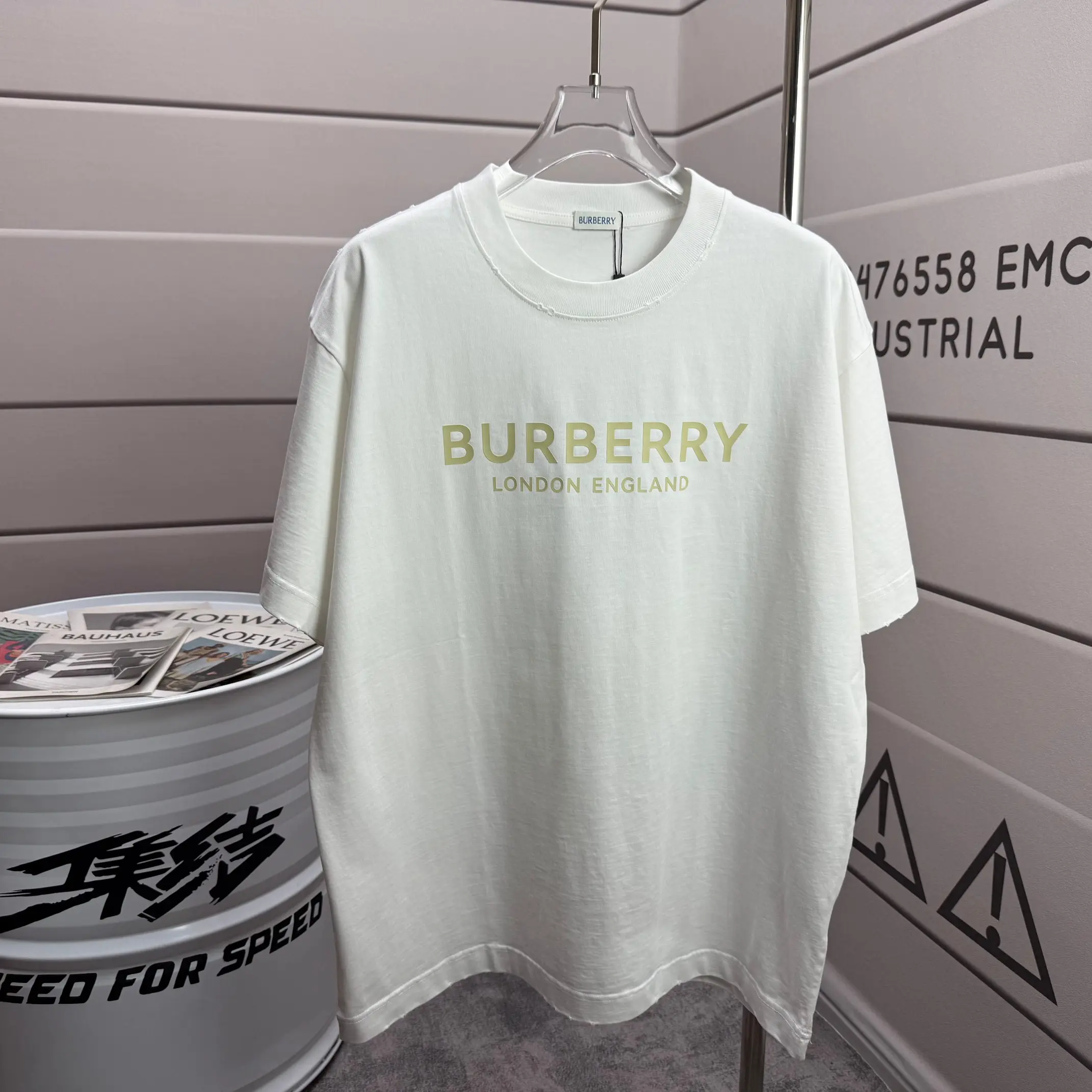 Logo Print Distressed Cotton T-Shirt D14512538