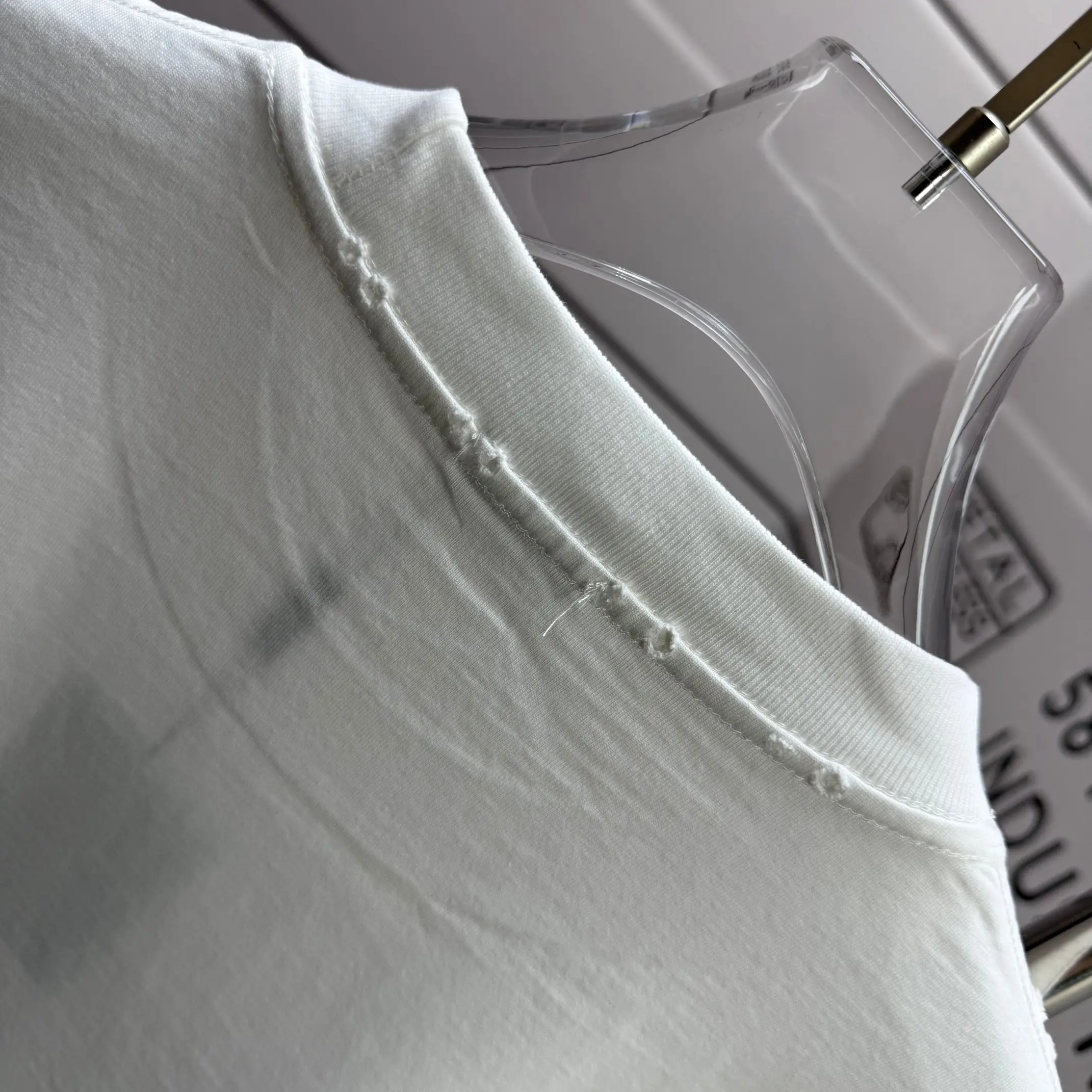 Logo Print Distressed Cotton T-Shirt D14512538 — view 8