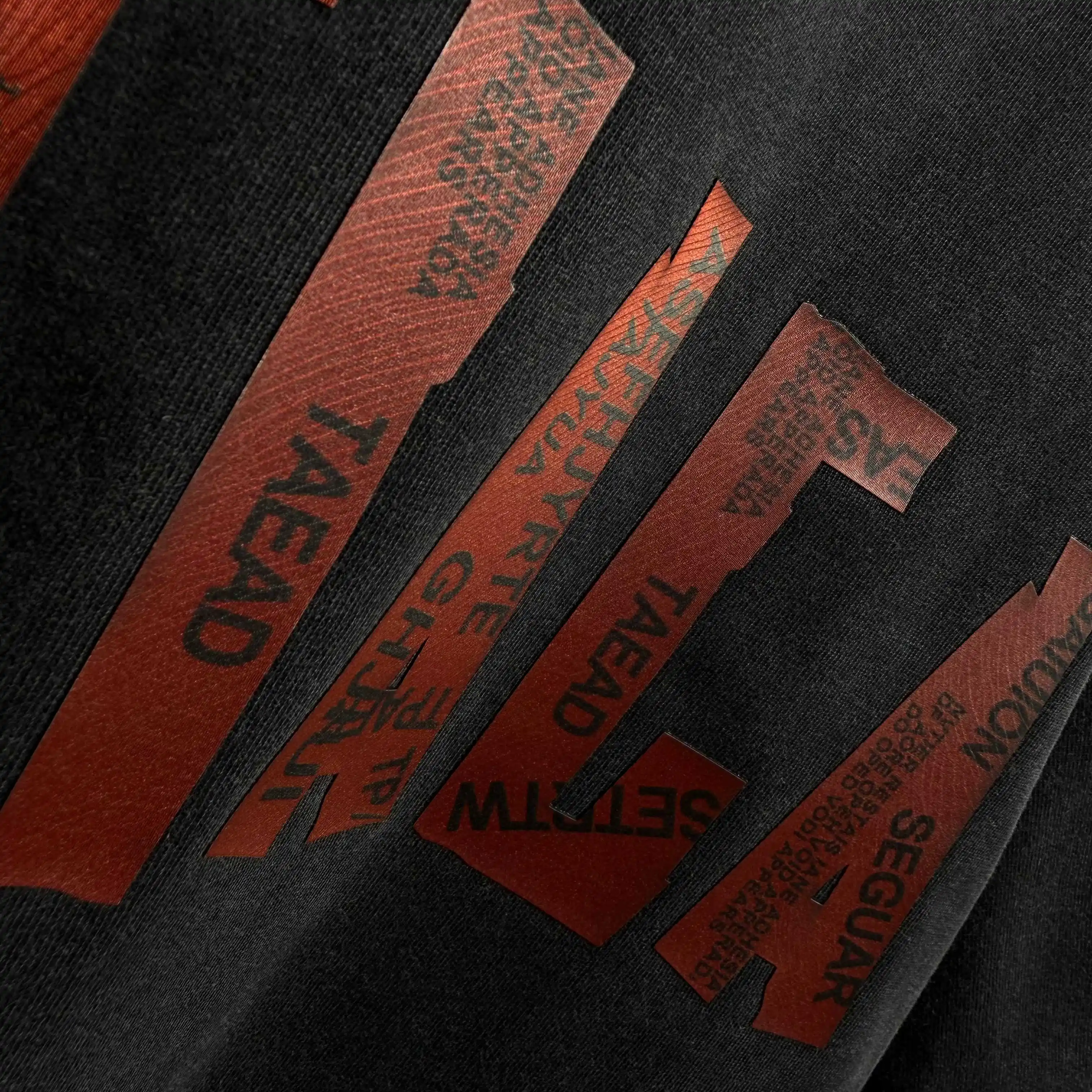 Logo Print Distressed Washed Cotton T-Shirt D15015543 — view 9