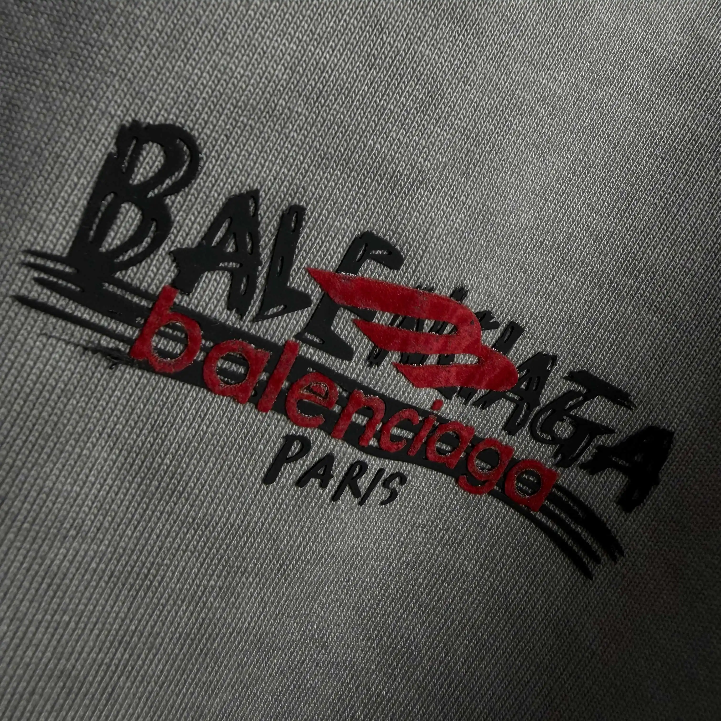 Logo Print Distressed Washed Cotton T-Shirt D15015548 — view 5