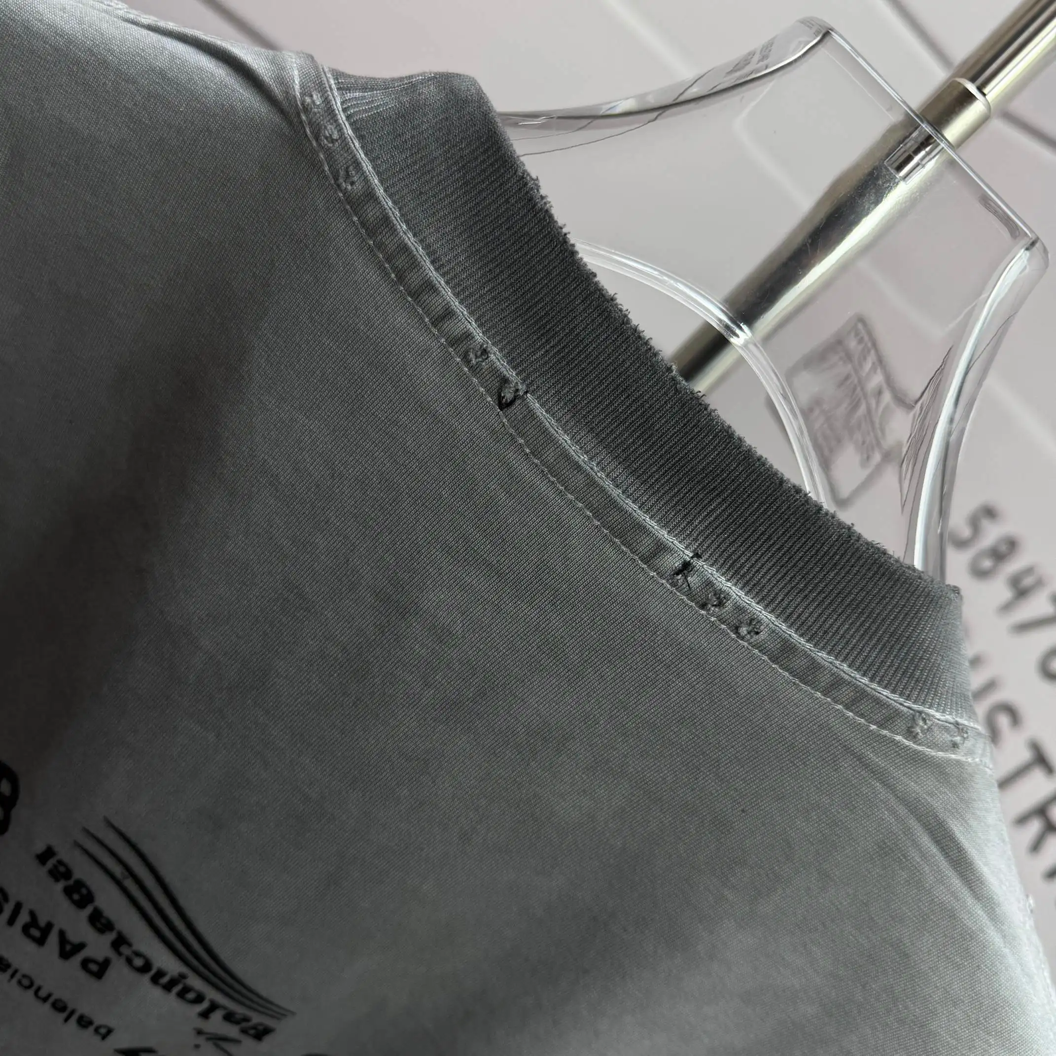 Logo Print Washed Cotton T-Shirt D15015551 — view 8