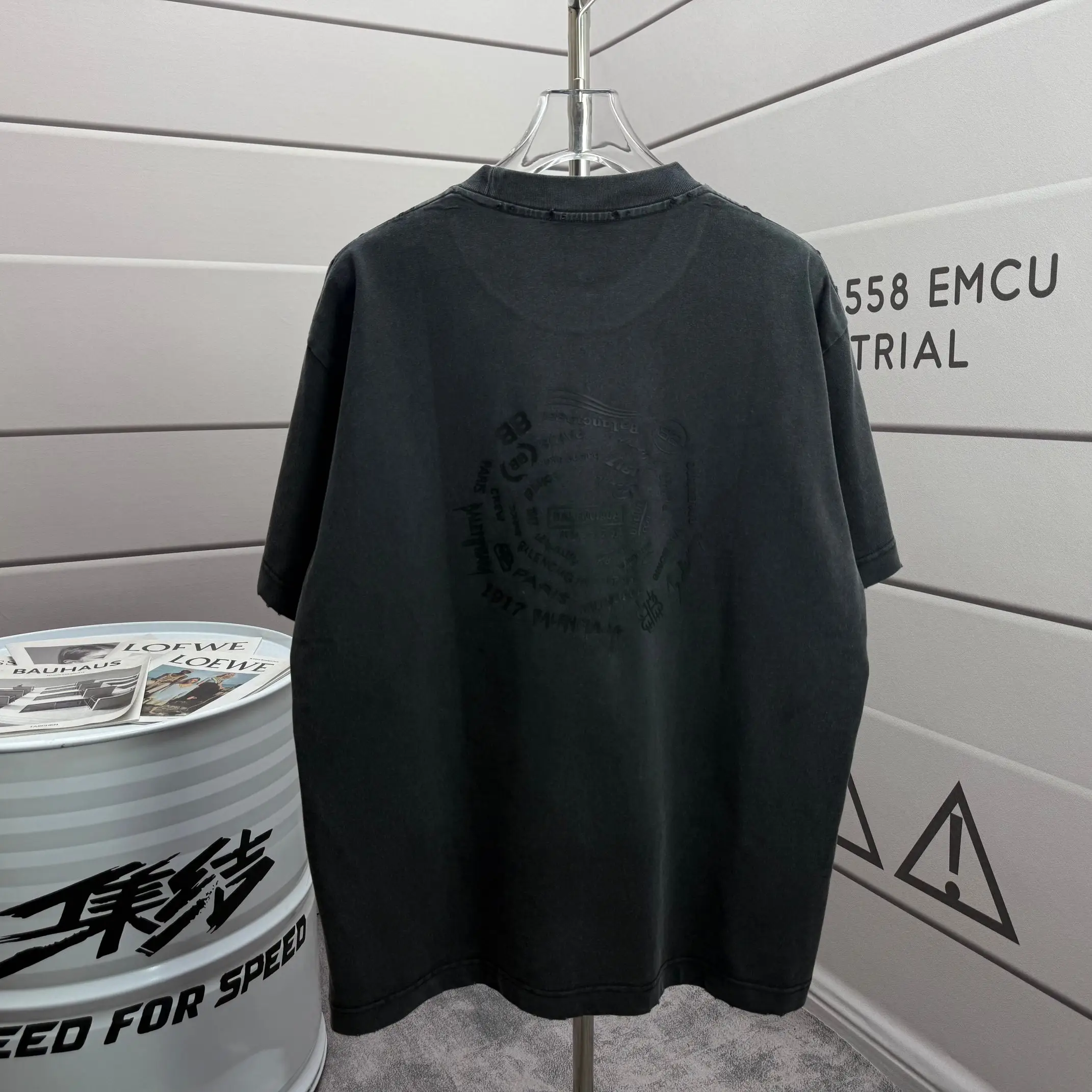 Logo-Print Washed Cotton-Jersey T-Shirt D15015550 — view 2