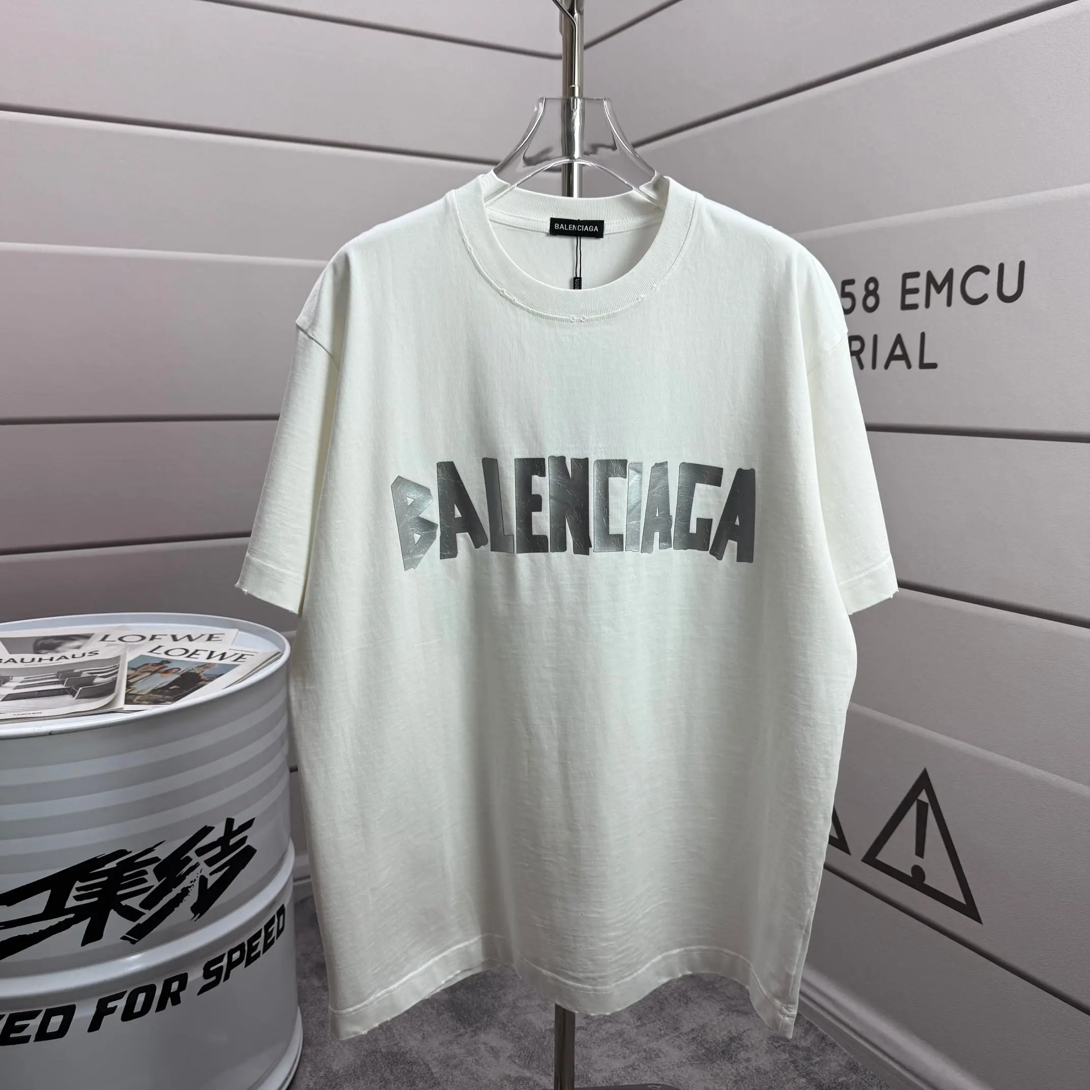 Distressed Logo-Print Cotton-Jersey T-Shirt D15015552