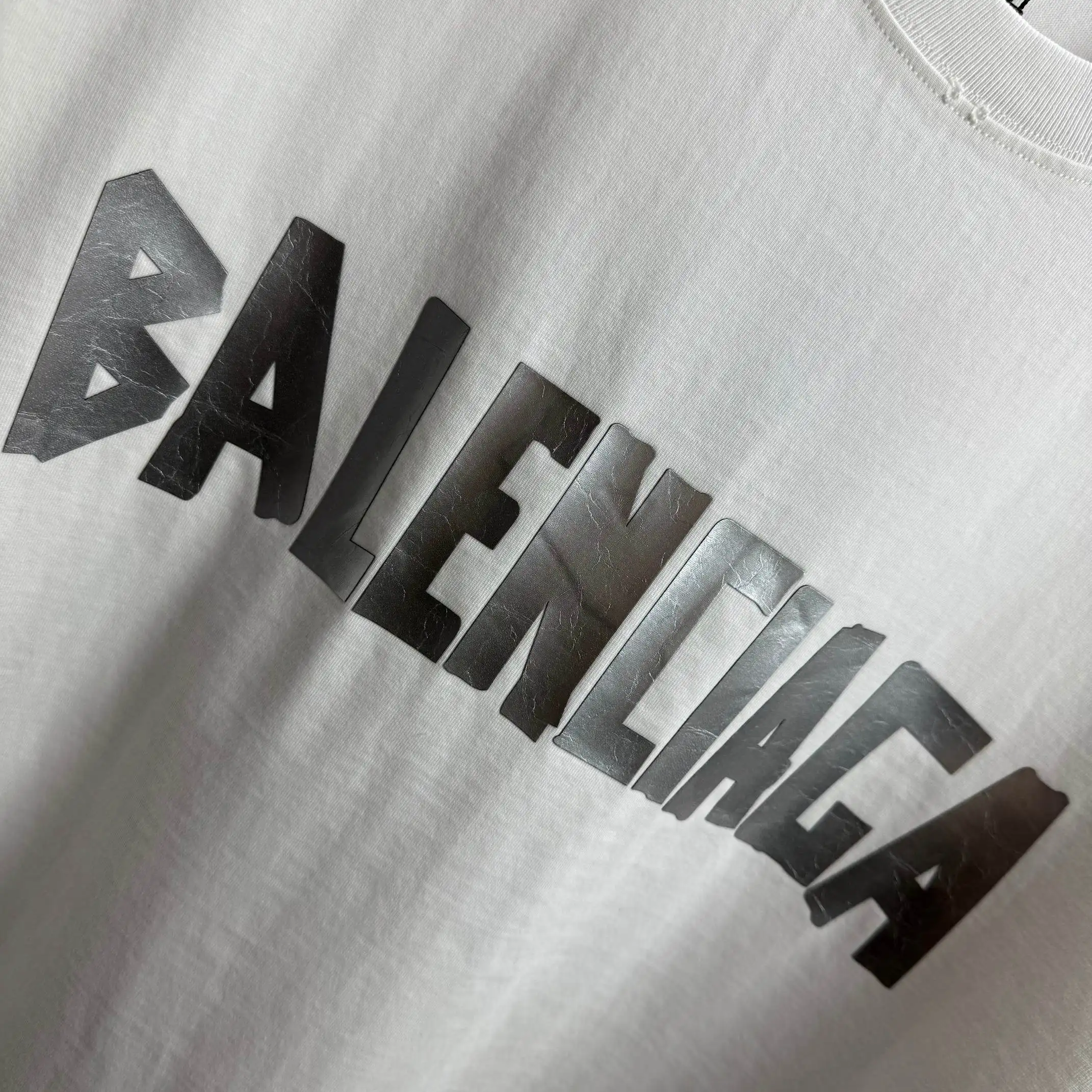 Distressed Logo-Print Cotton-Jersey T-Shirt D15015552 — view 5