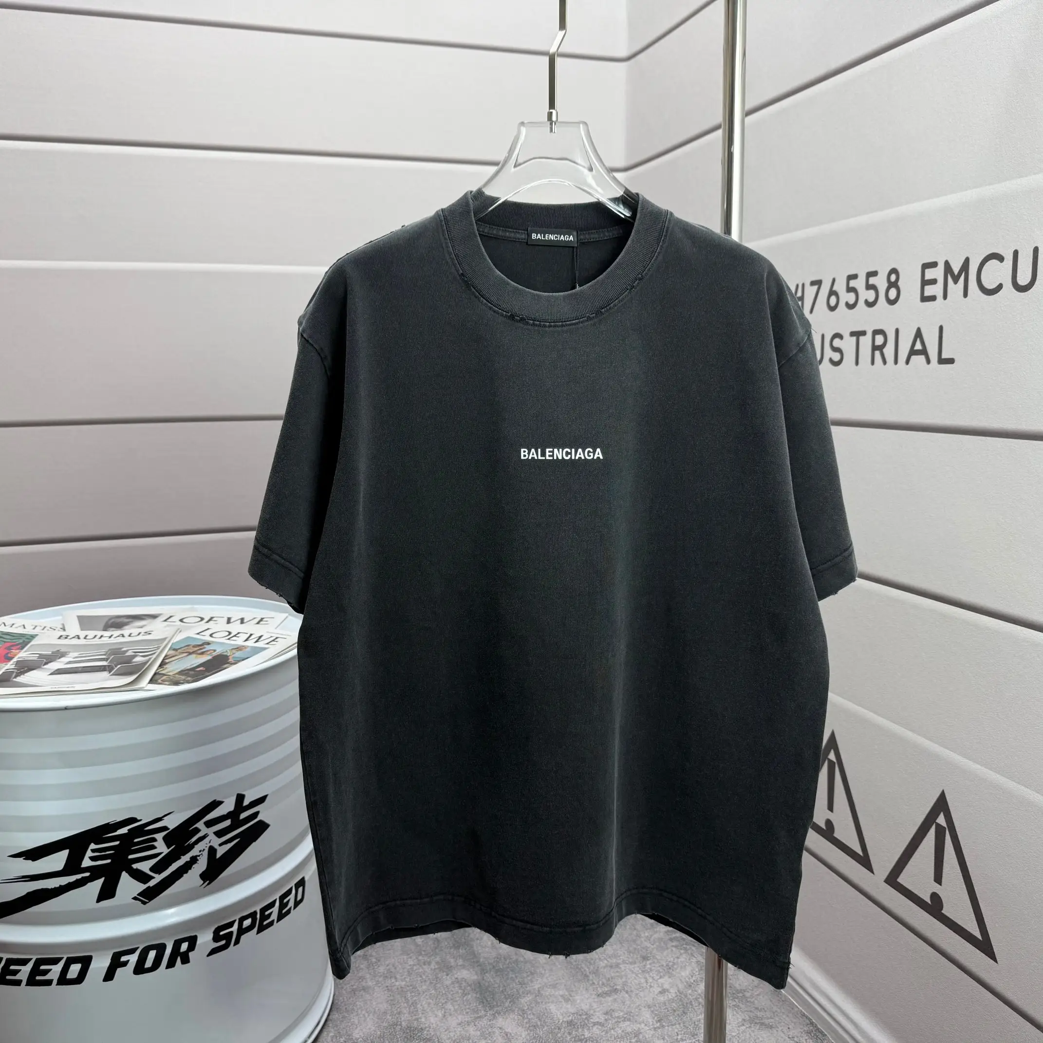 Logo Print Washed Cotton T-Shirt D15015520 — view 2