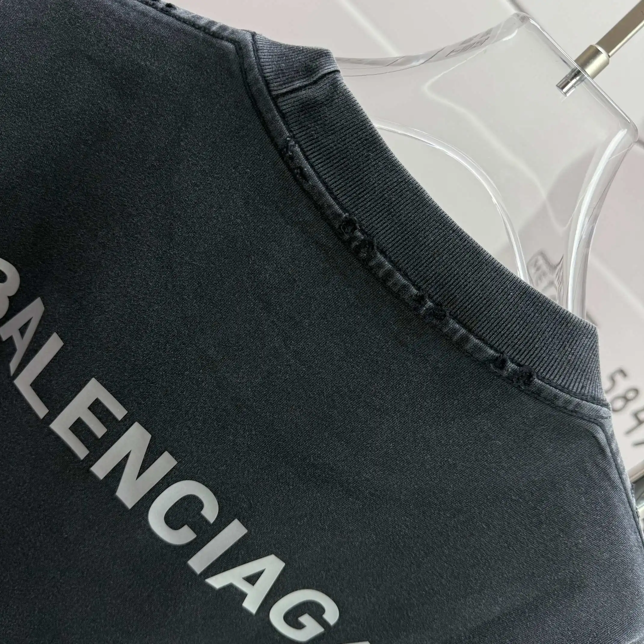 Logo Print Washed Cotton T-Shirt D15015520 — view 8