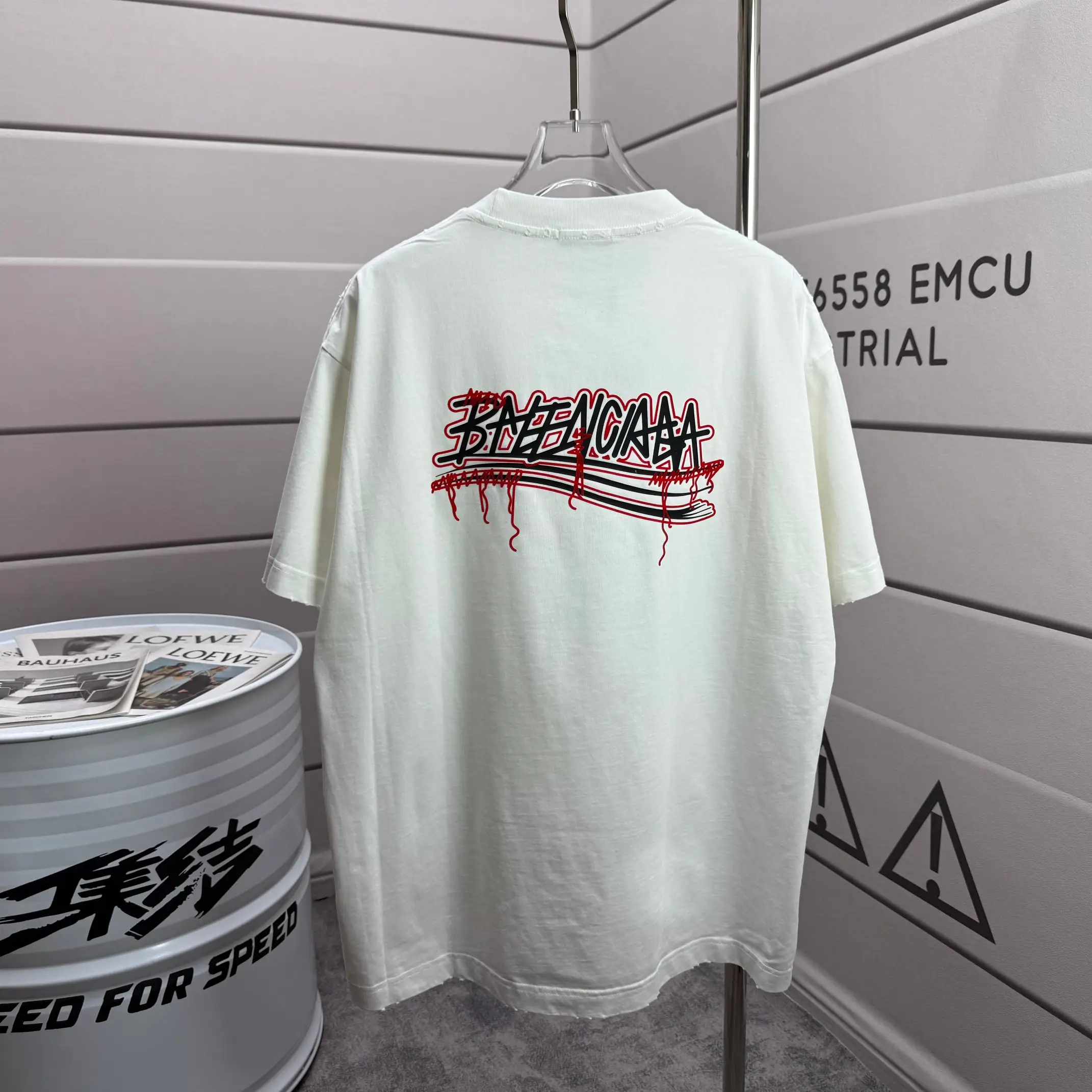 Distressed Logo-Print Cotton-Jersey T-Shirt D15015515