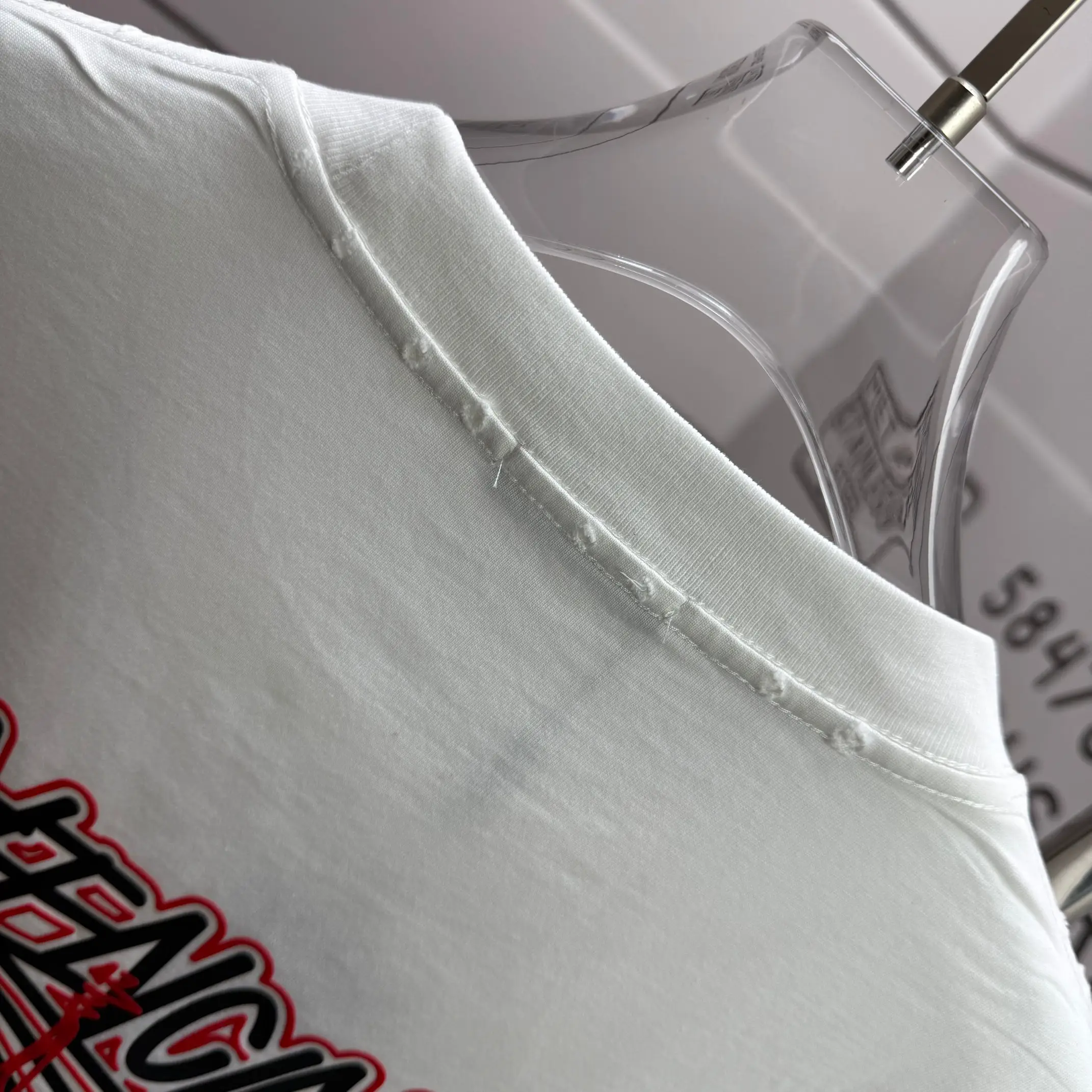 Distressed Logo-Print Cotton-Jersey T-Shirt D15015515 — view 8