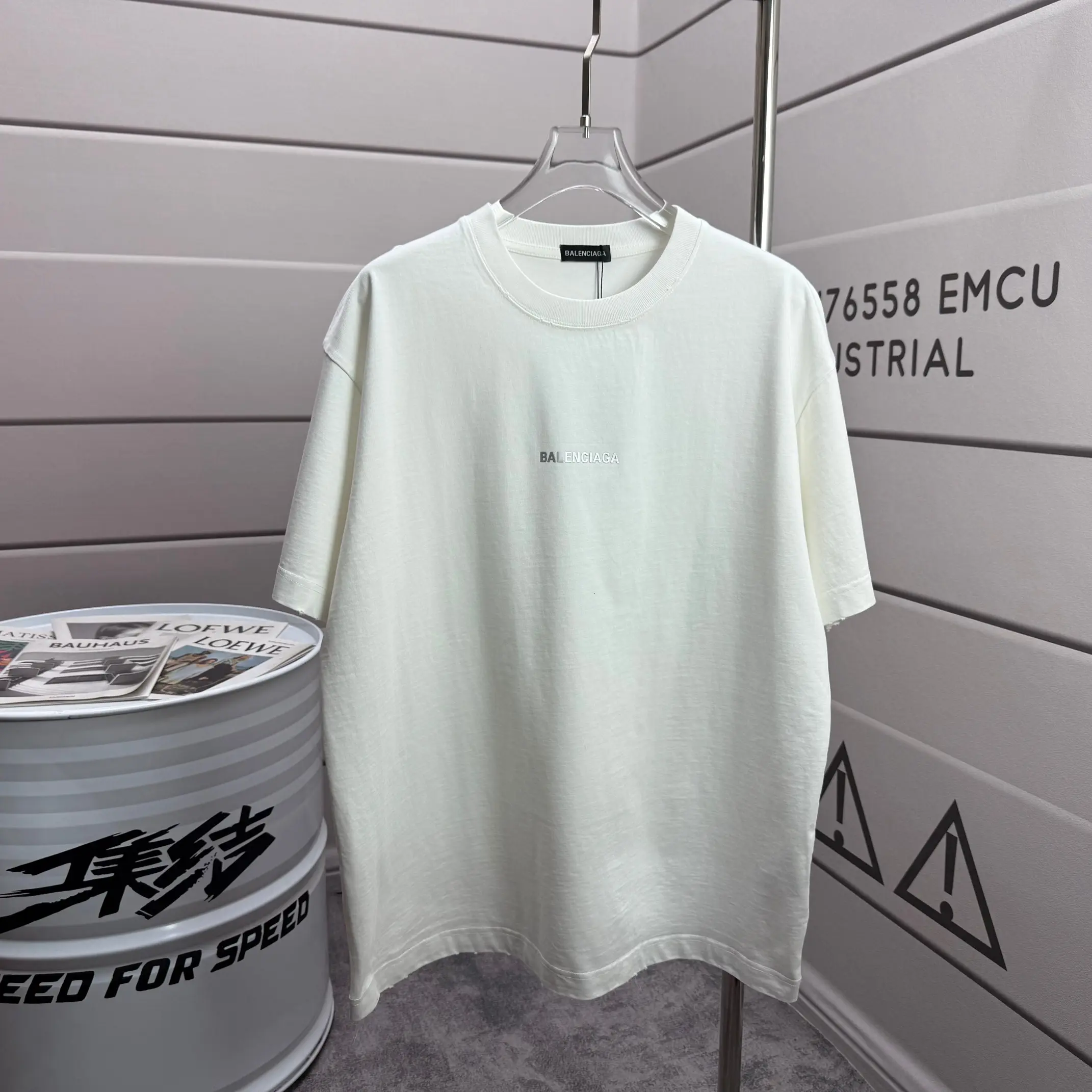 Logo-Print Distressed Cotton-Jersey T-Shirt D15015519 — view 2
