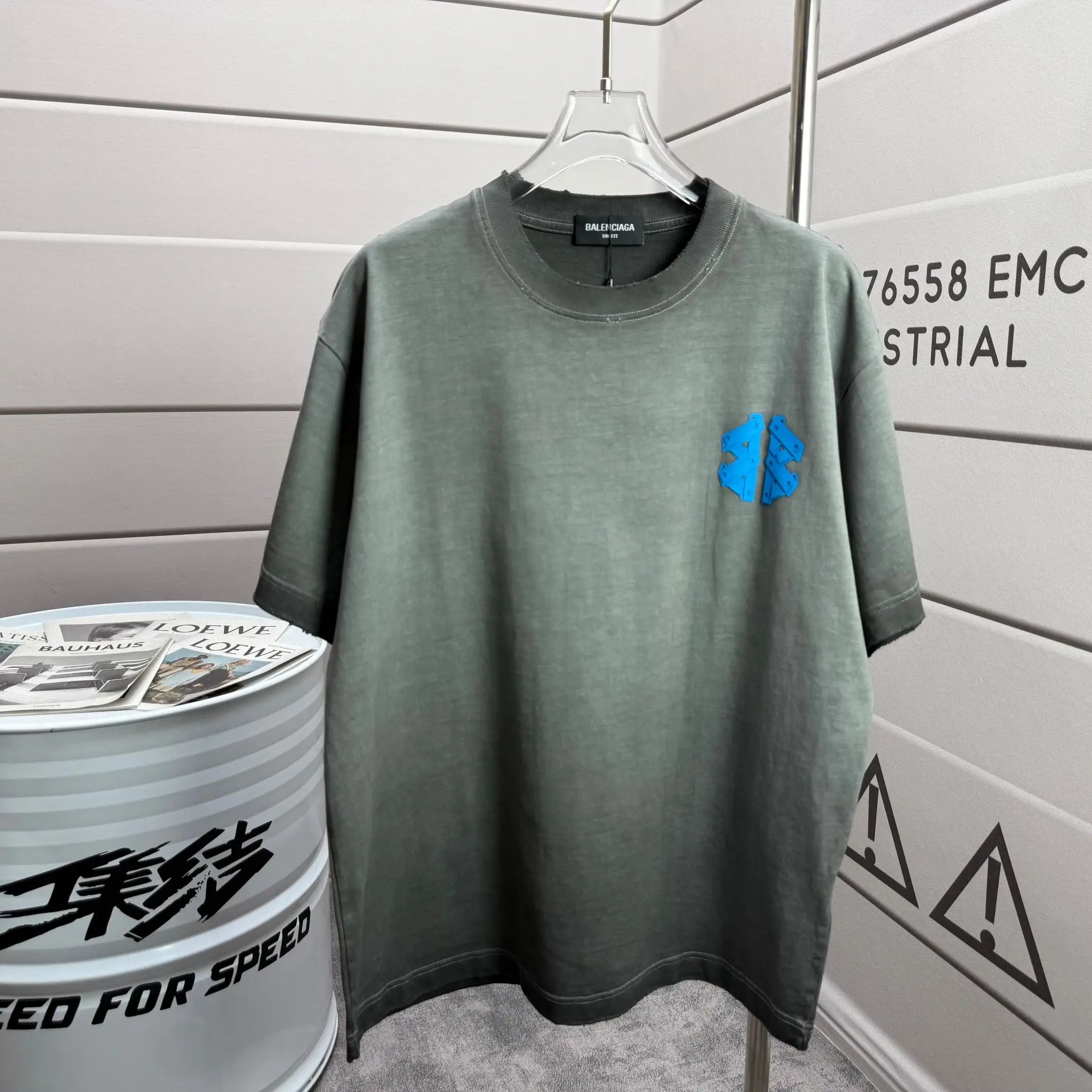 Distressed Logo-Appliqué Cotton T-Shirt D15012528