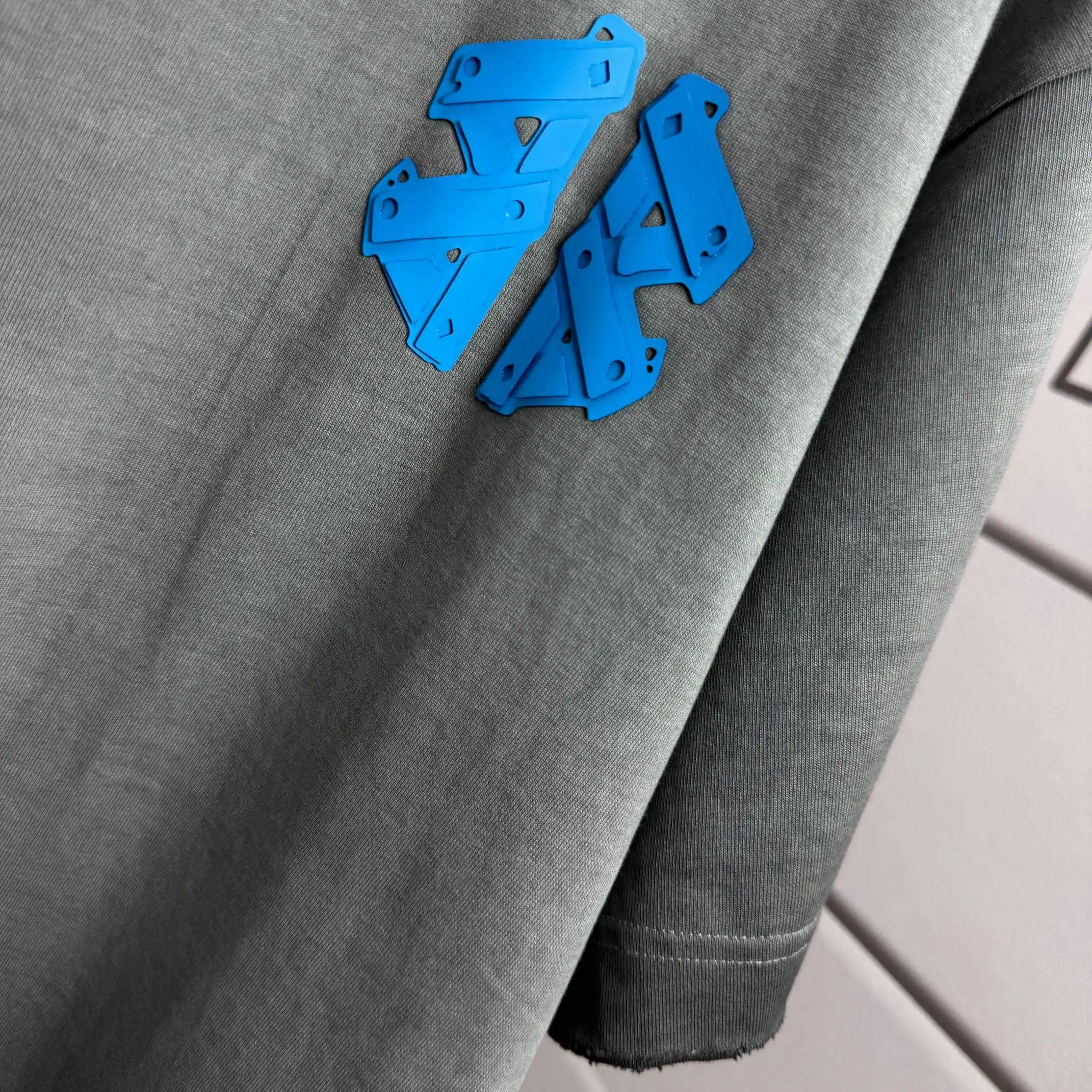 Distressed Logo-Appliqué Cotton T-Shirt D15012528 — view 6