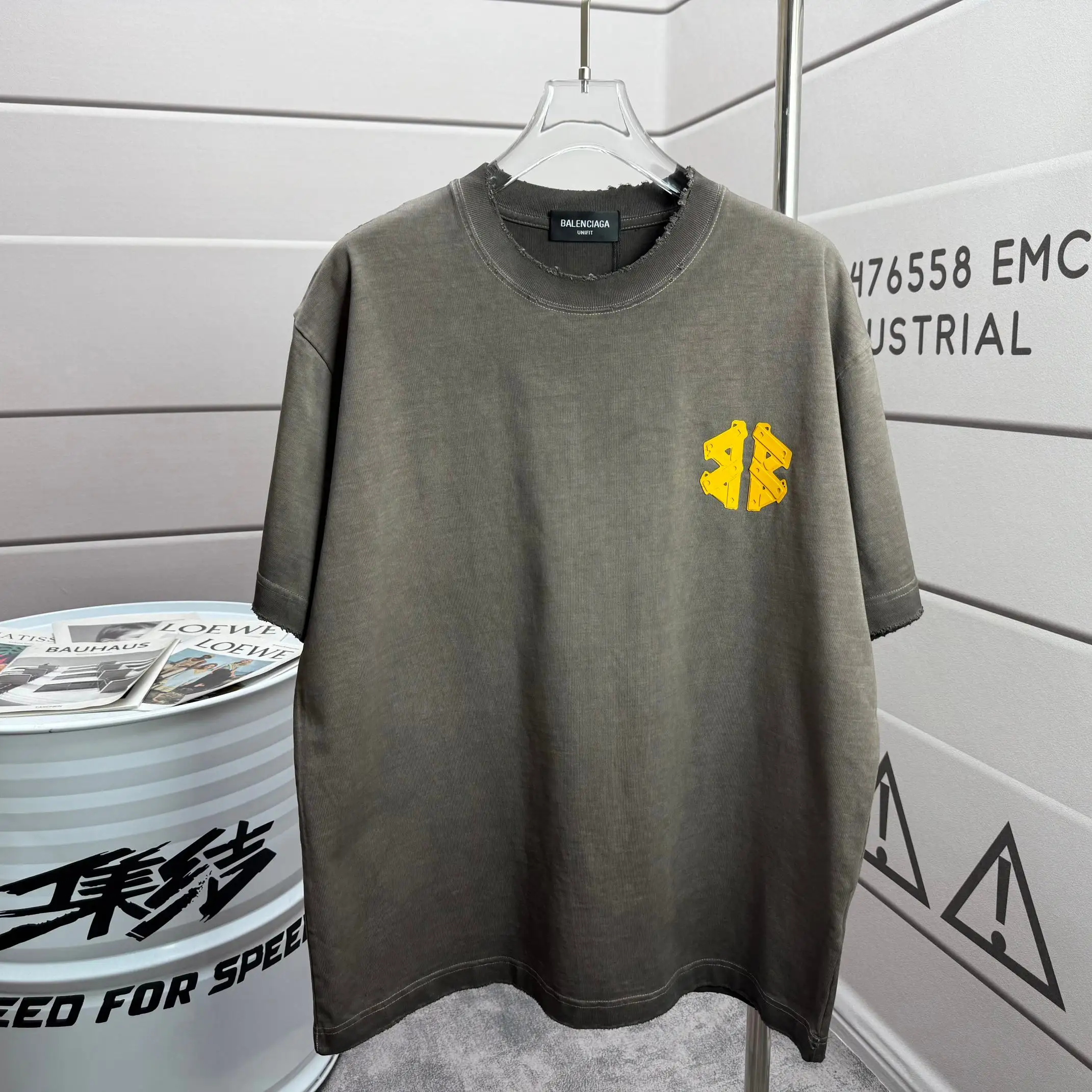 Distressed Logo-Appliqué Cotton T-Shirt D15012529