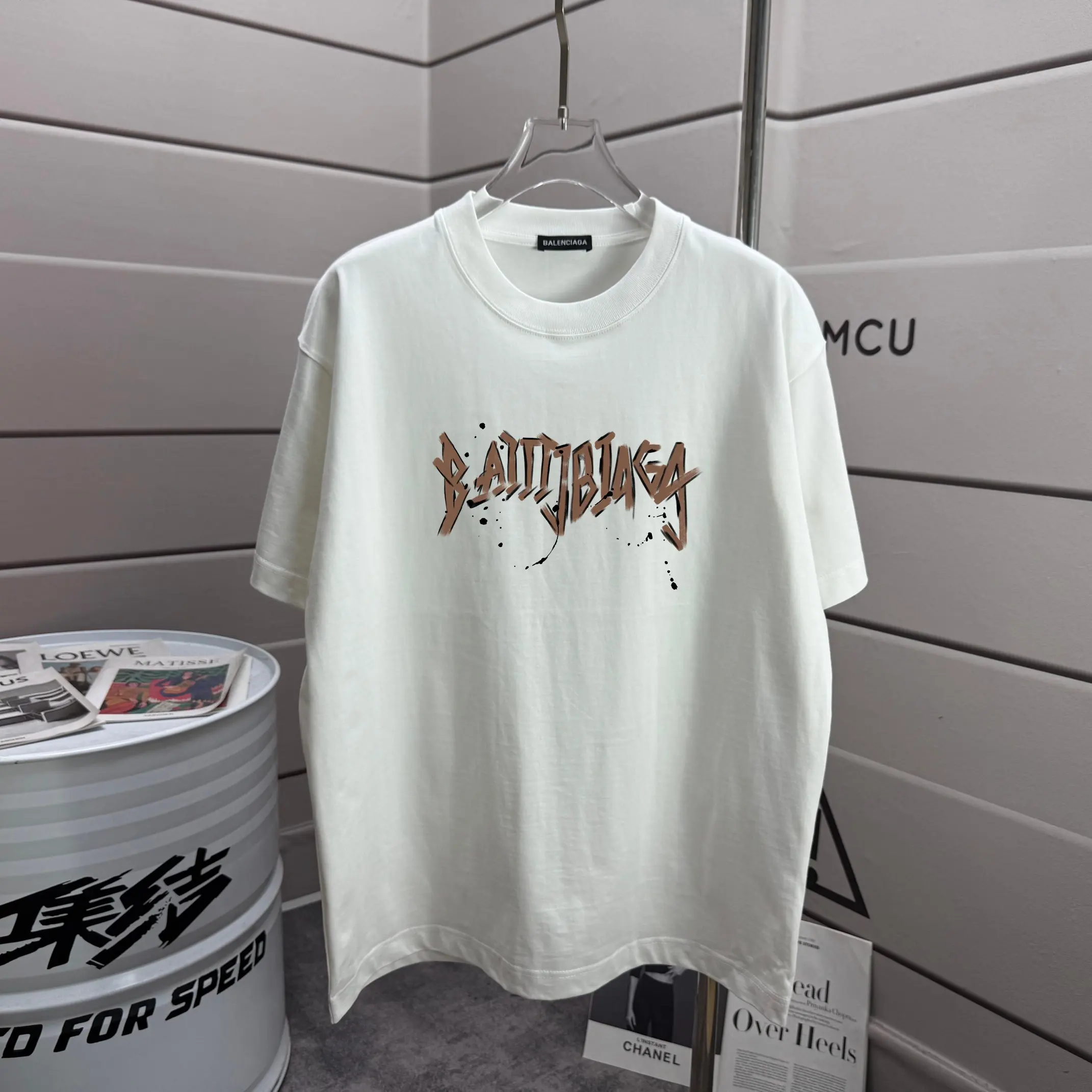 Graffiti Logo Cotton Jersey T-Shirt D15013323