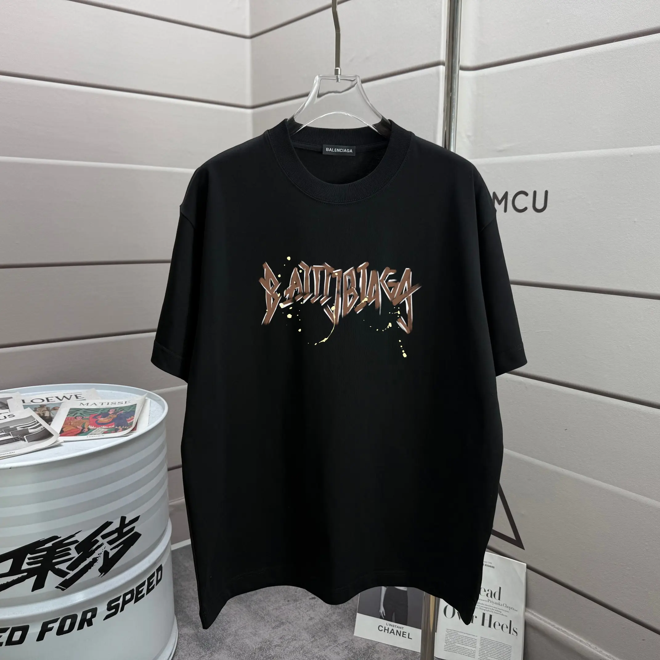 Logo Graphic Oversized Cotton T-Shirt D15013324