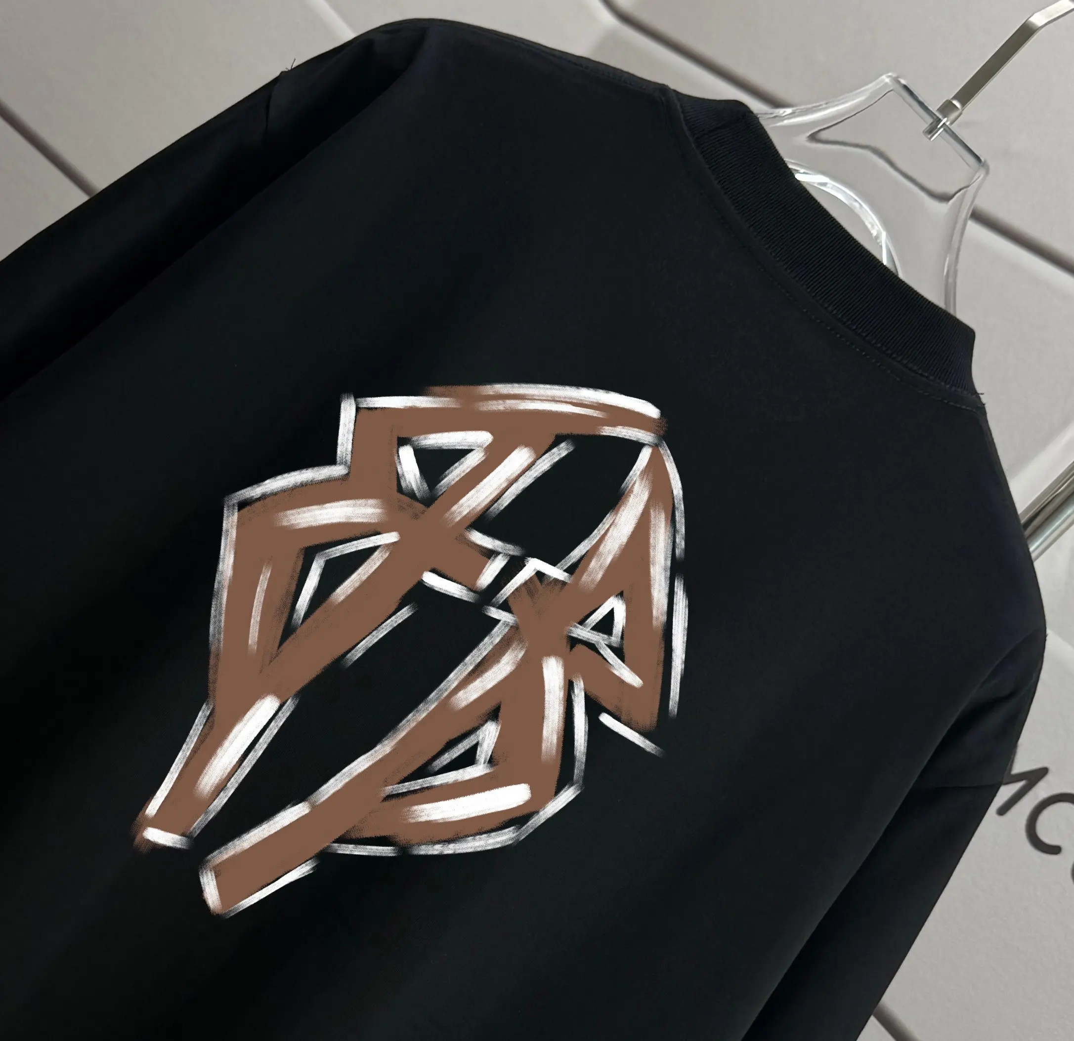 Logo Graphic Oversized Cotton T-Shirt D15013324 — view 3