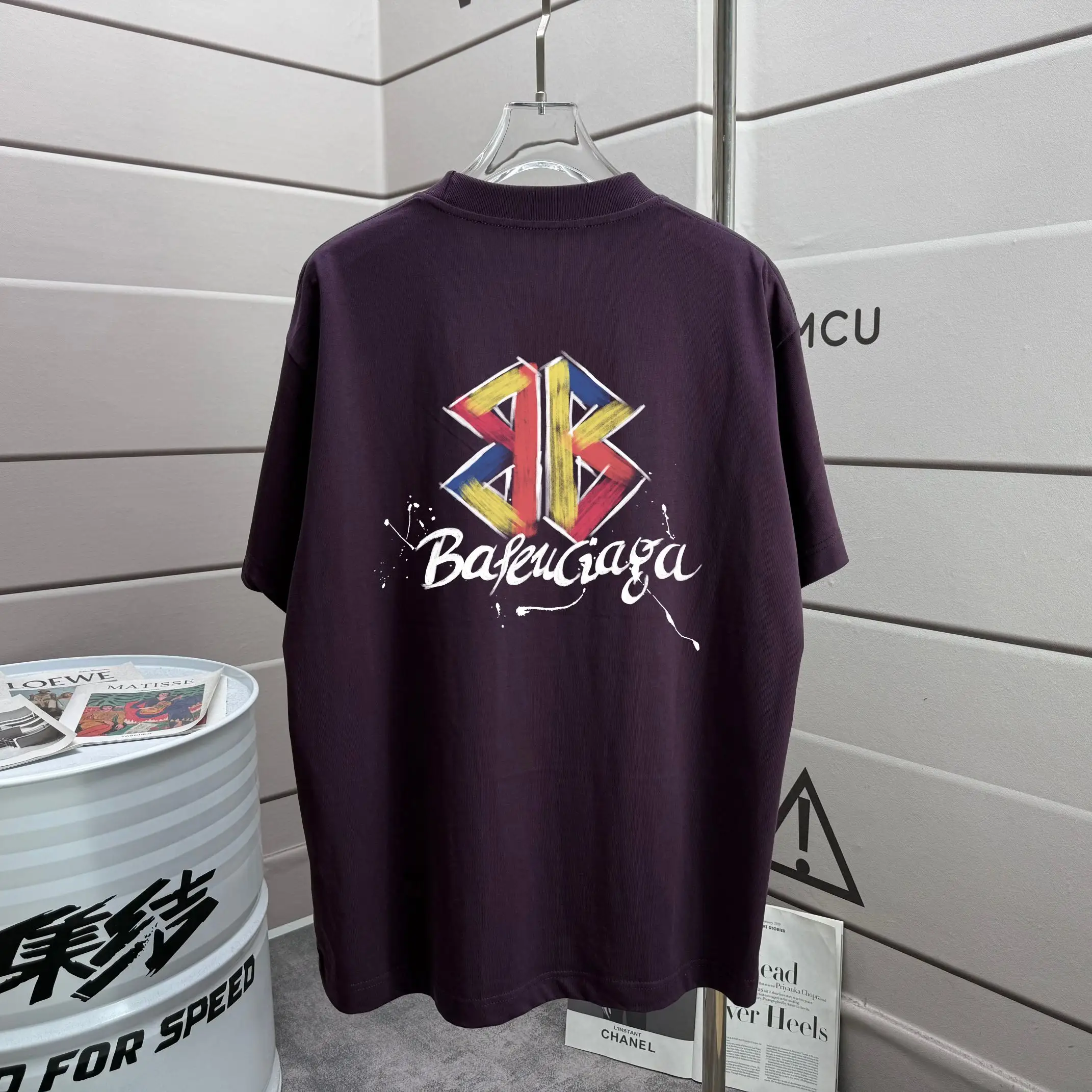 Logo Graphic Oversized Cotton T-Shirt D15013321