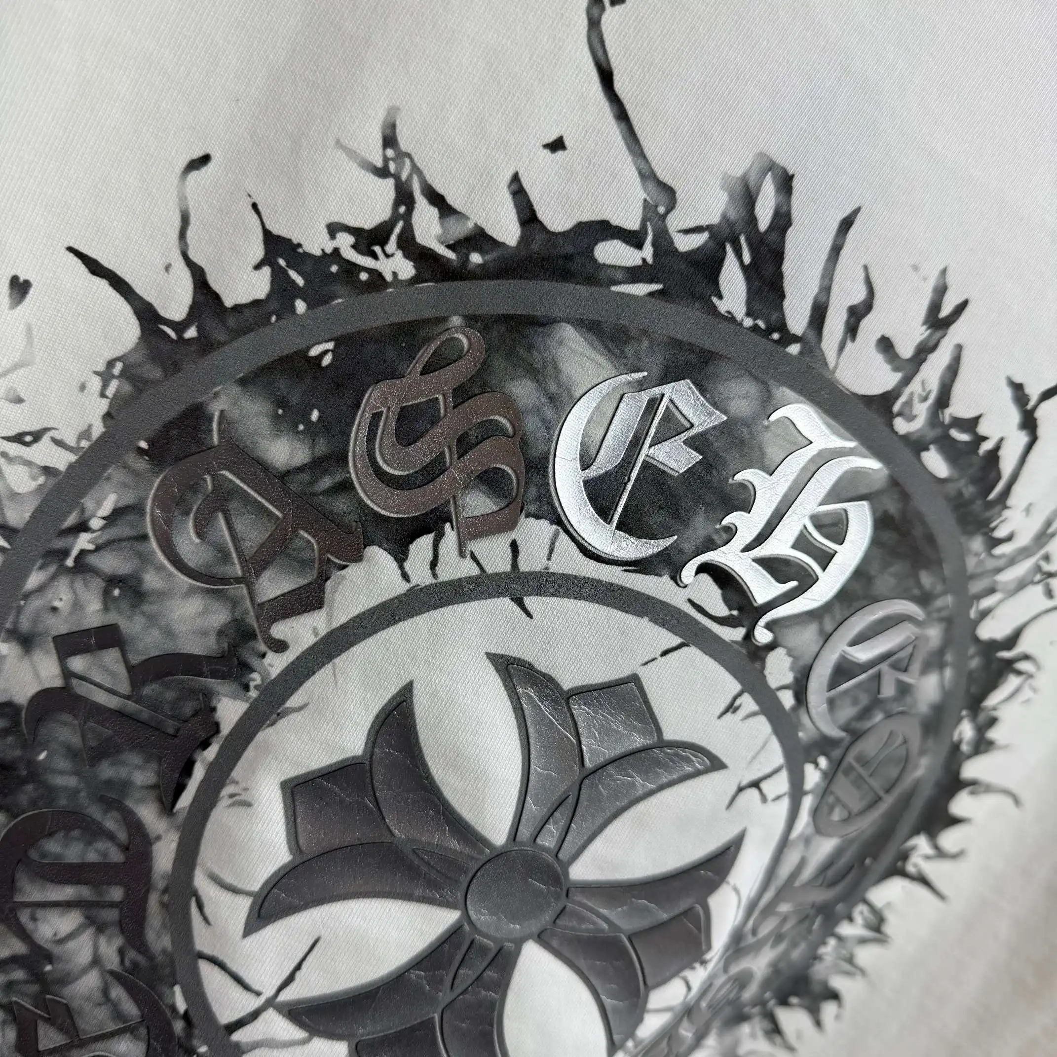 Distressed Graphic Print Cotton T-Shirt D15015525 — view 7
