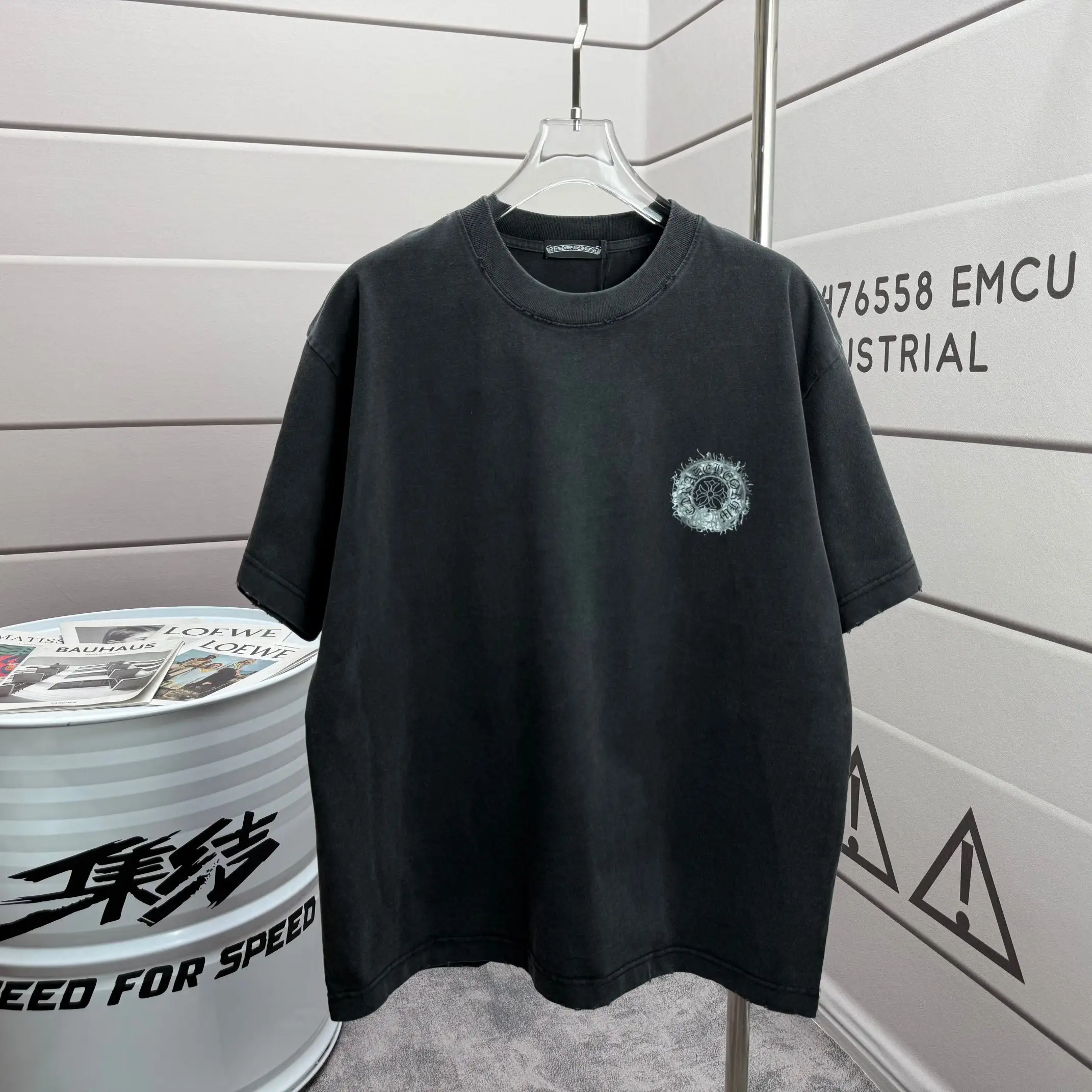 Logo Print Washed Cotton T-Shirt D15015526 — view 2
