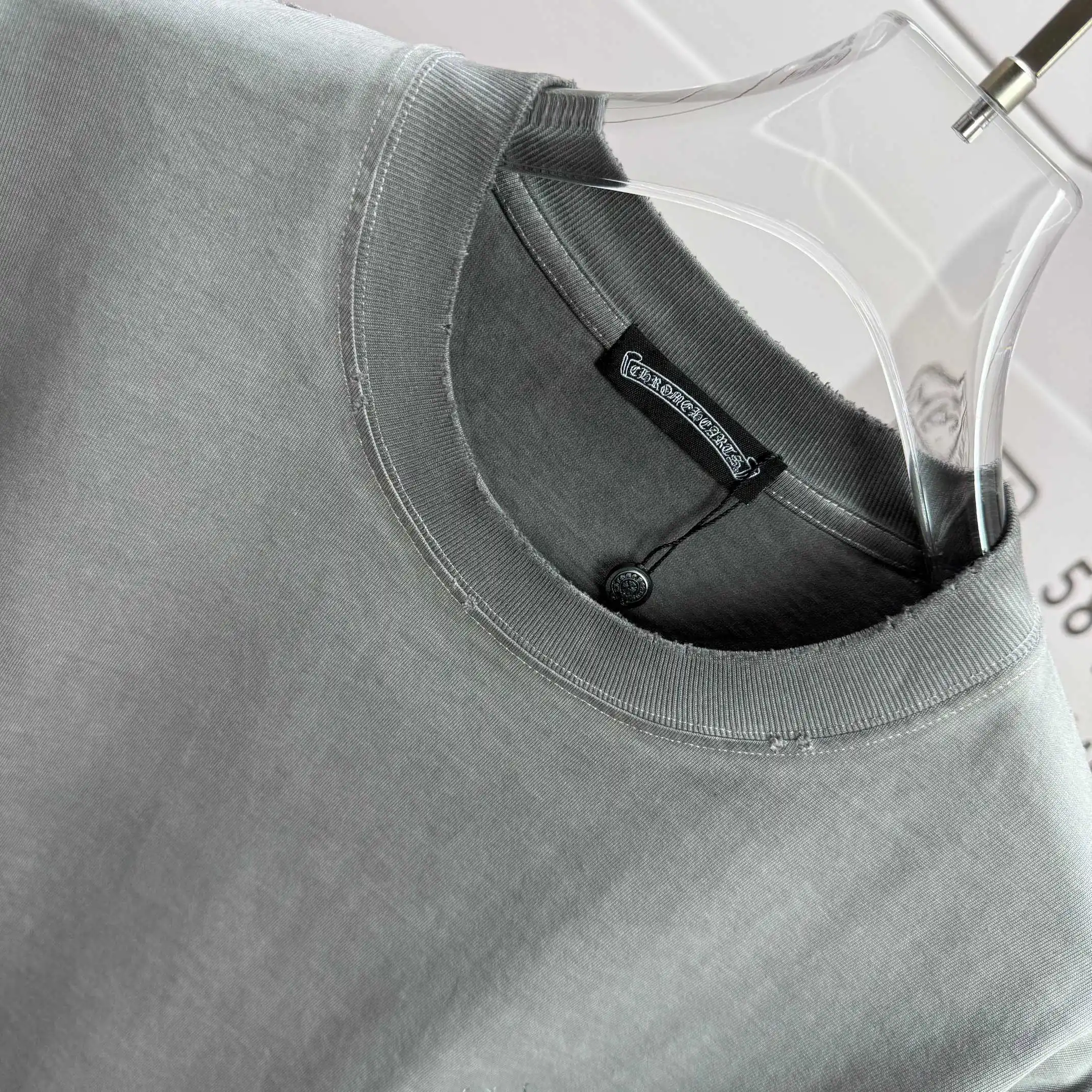 Logo Print Washed Cotton T-Shirt D15015527 — view 3