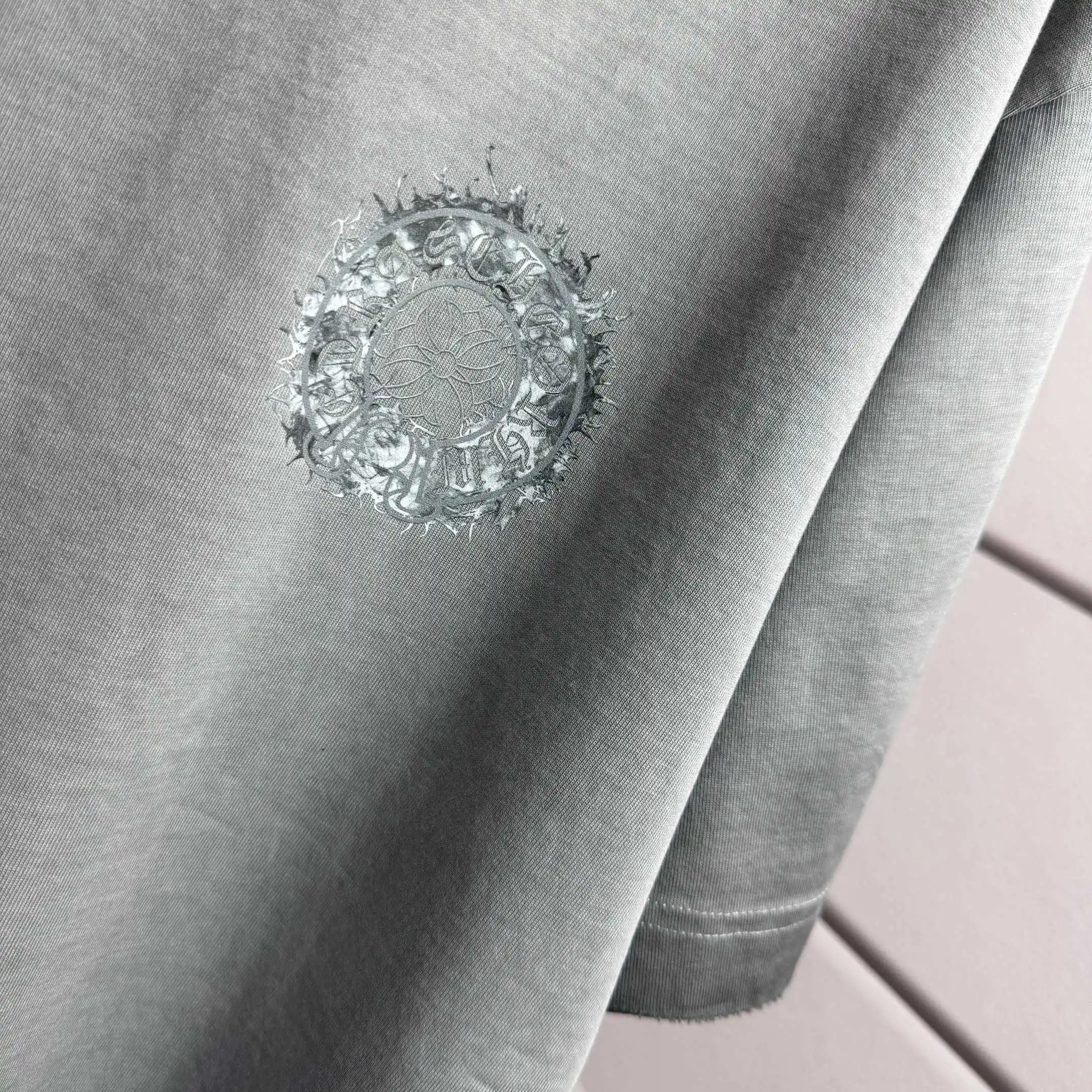 Logo Print Washed Cotton T-Shirt D15015527 — view 6