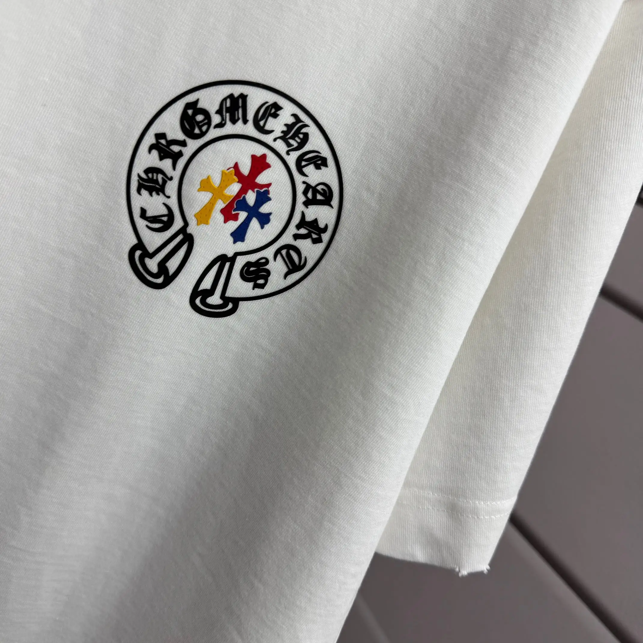 Logo Graphic Distressed Cotton T-Shirt D15015523 — view 6